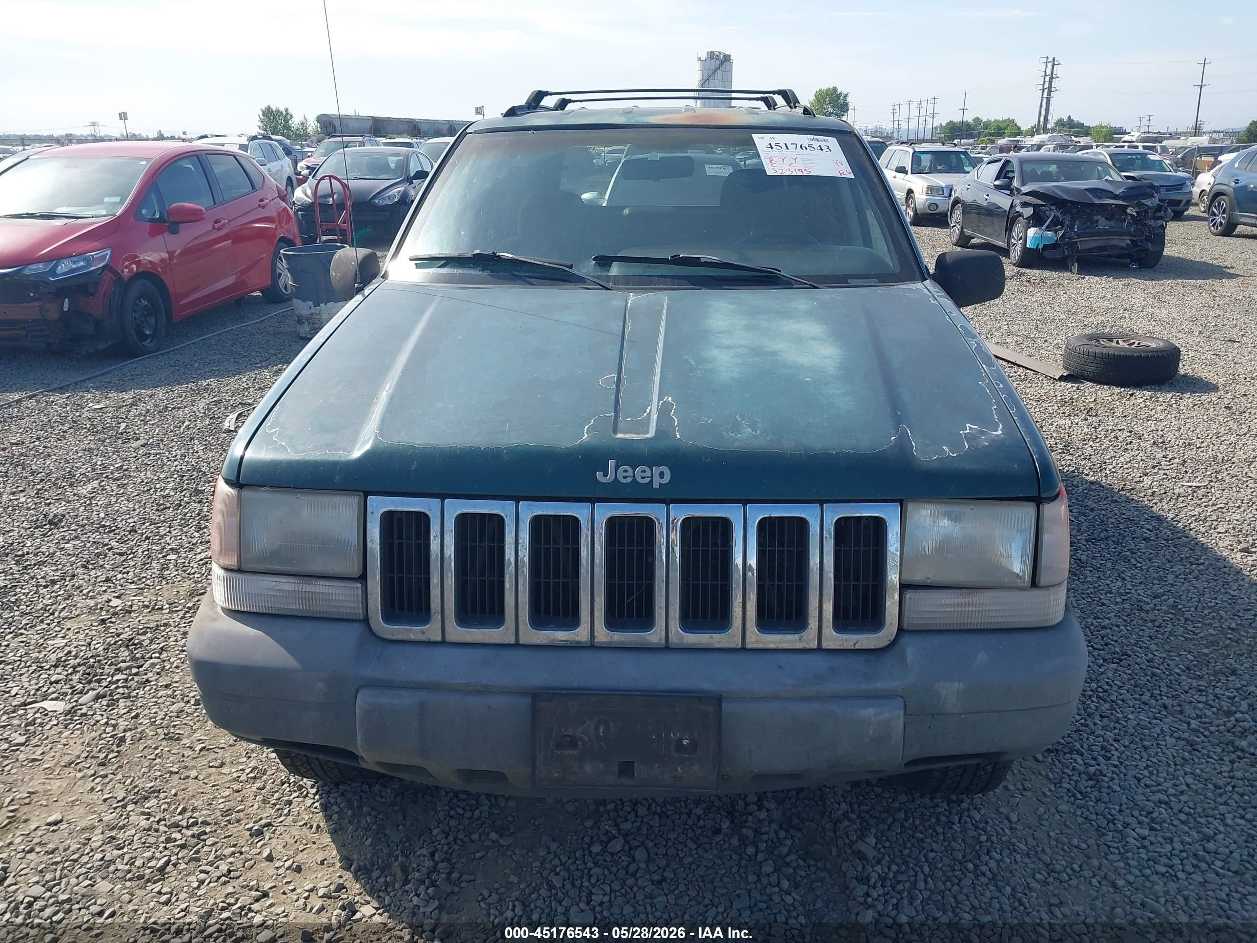 1996 Jeep Grand Cherokee Laredo Зеленый vin: 1J4GZ58S5TC198563