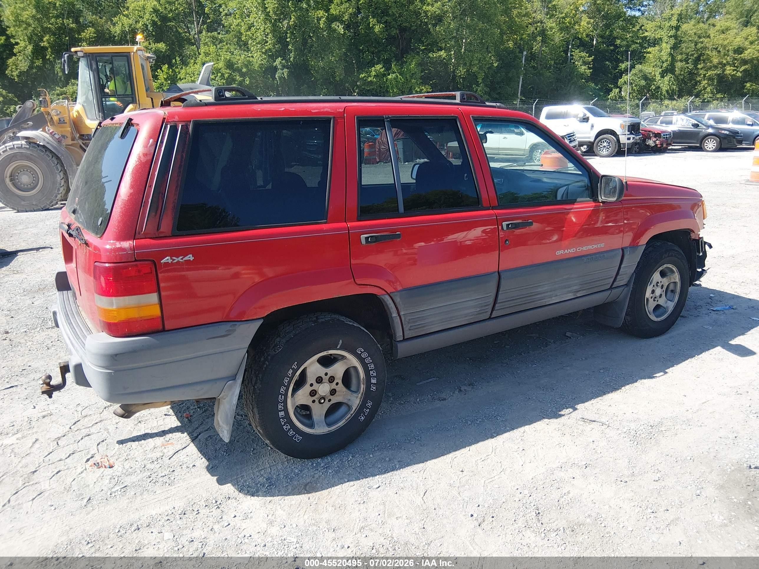 1998 Jeep Grand Cherokee Laredo Red vin: 1J4GZ58S5WC132969