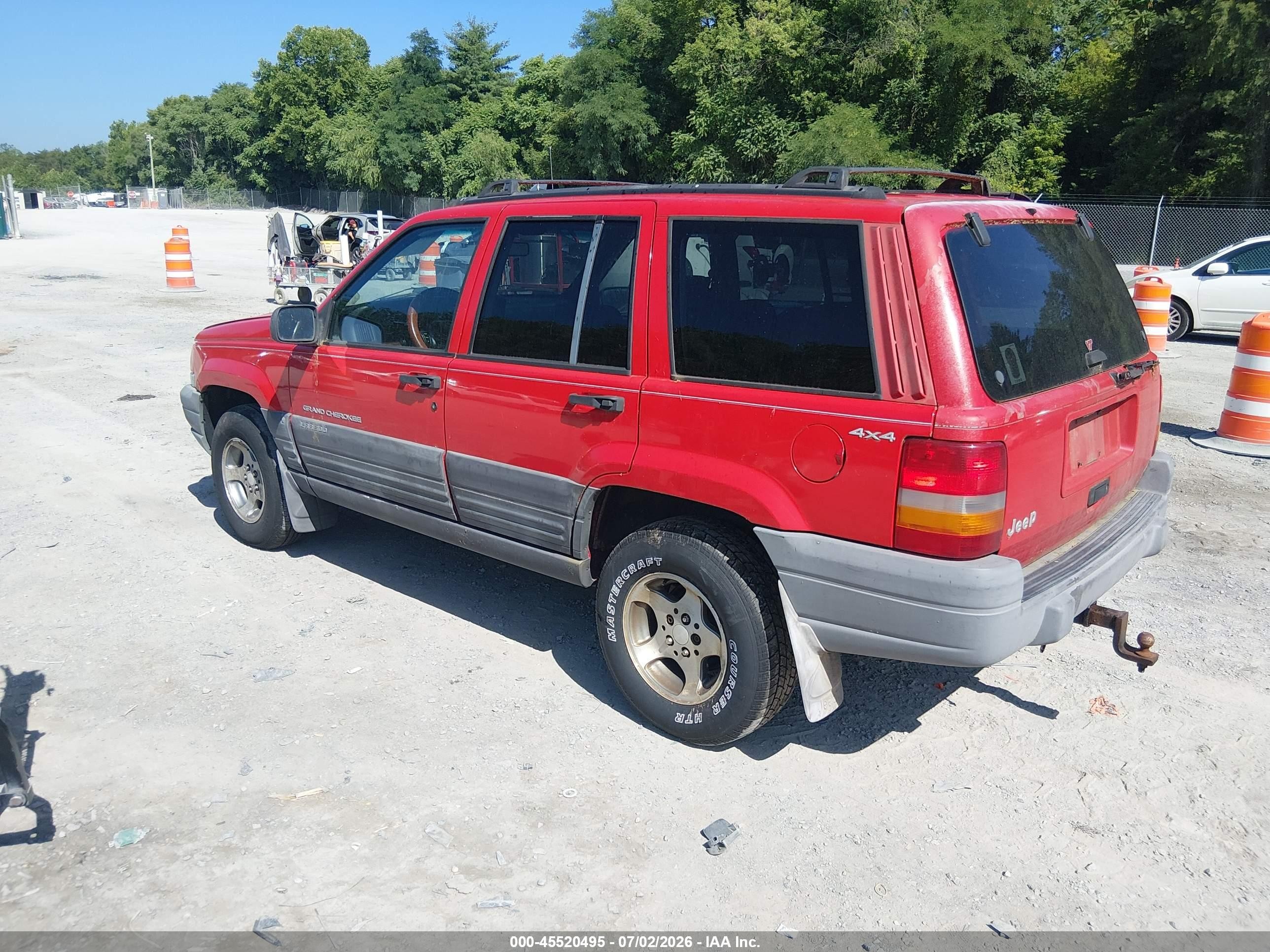 1998 Jeep Grand Cherokee Laredo Red vin: 1J4GZ58S5WC132969