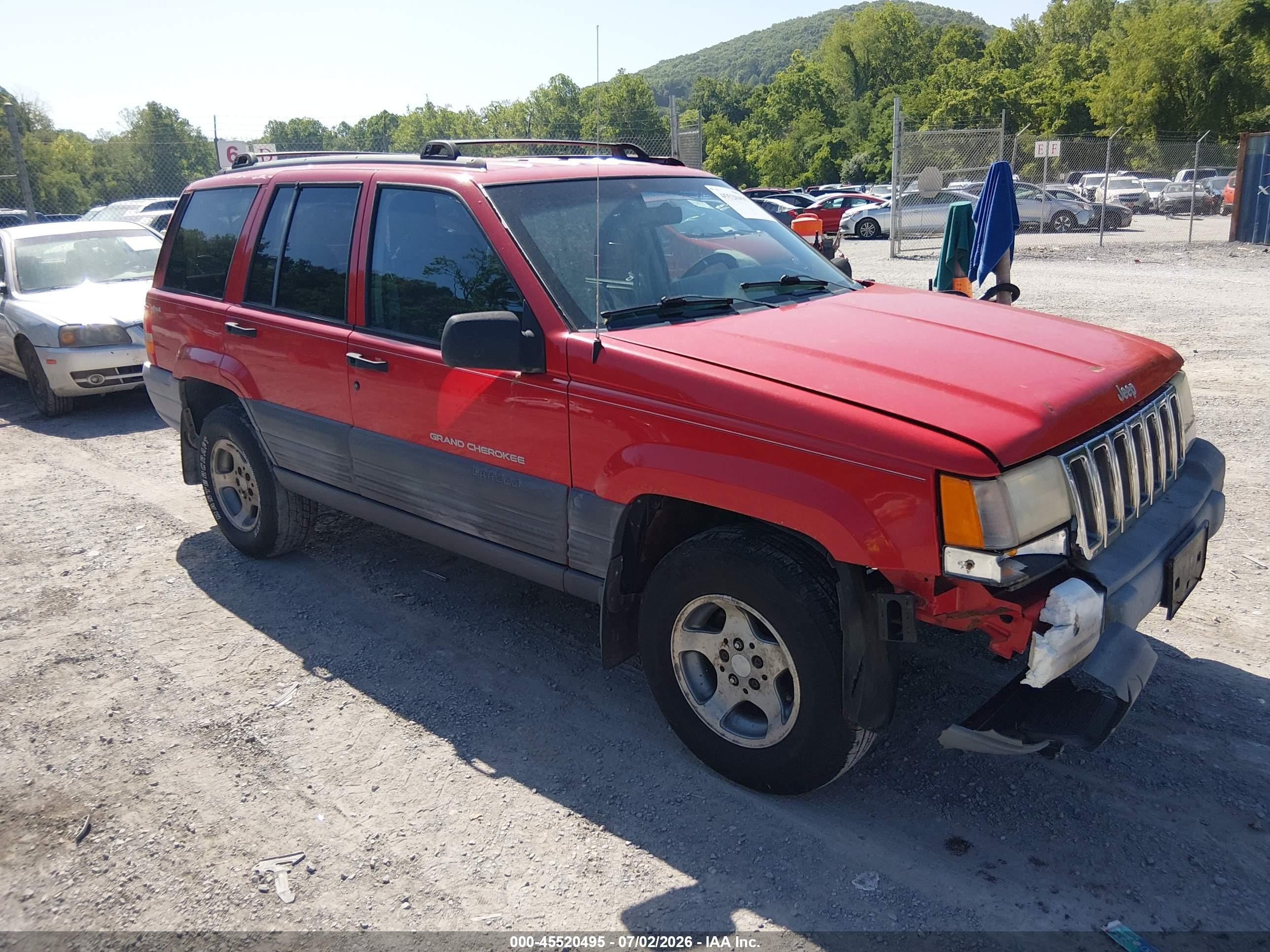1998 Jeep Grand Cherokee Laredo Red vin: 1J4GZ58S5WC132969