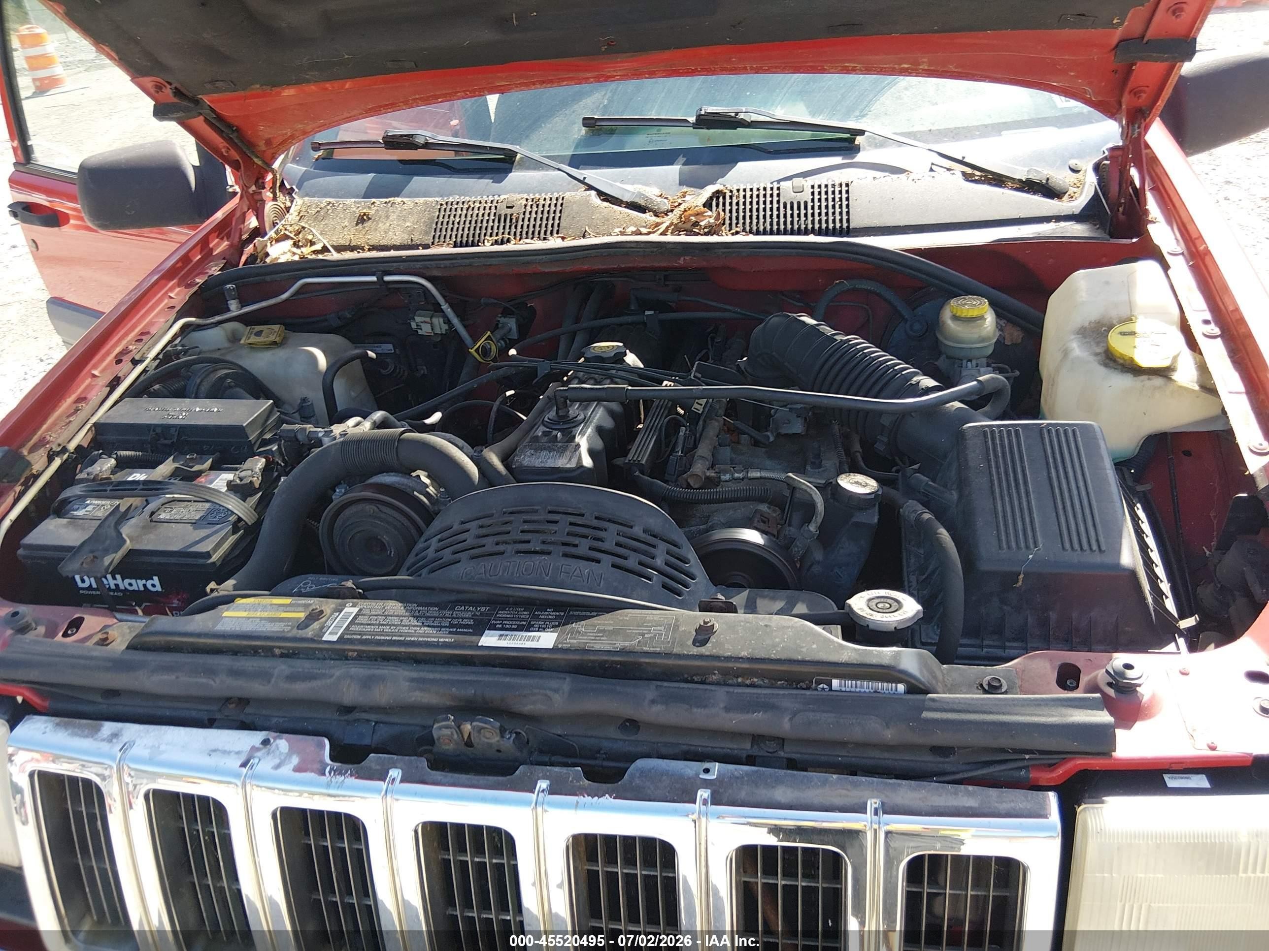 1998 Jeep Grand Cherokee Laredo Red vin: 1J4GZ58S5WC132969