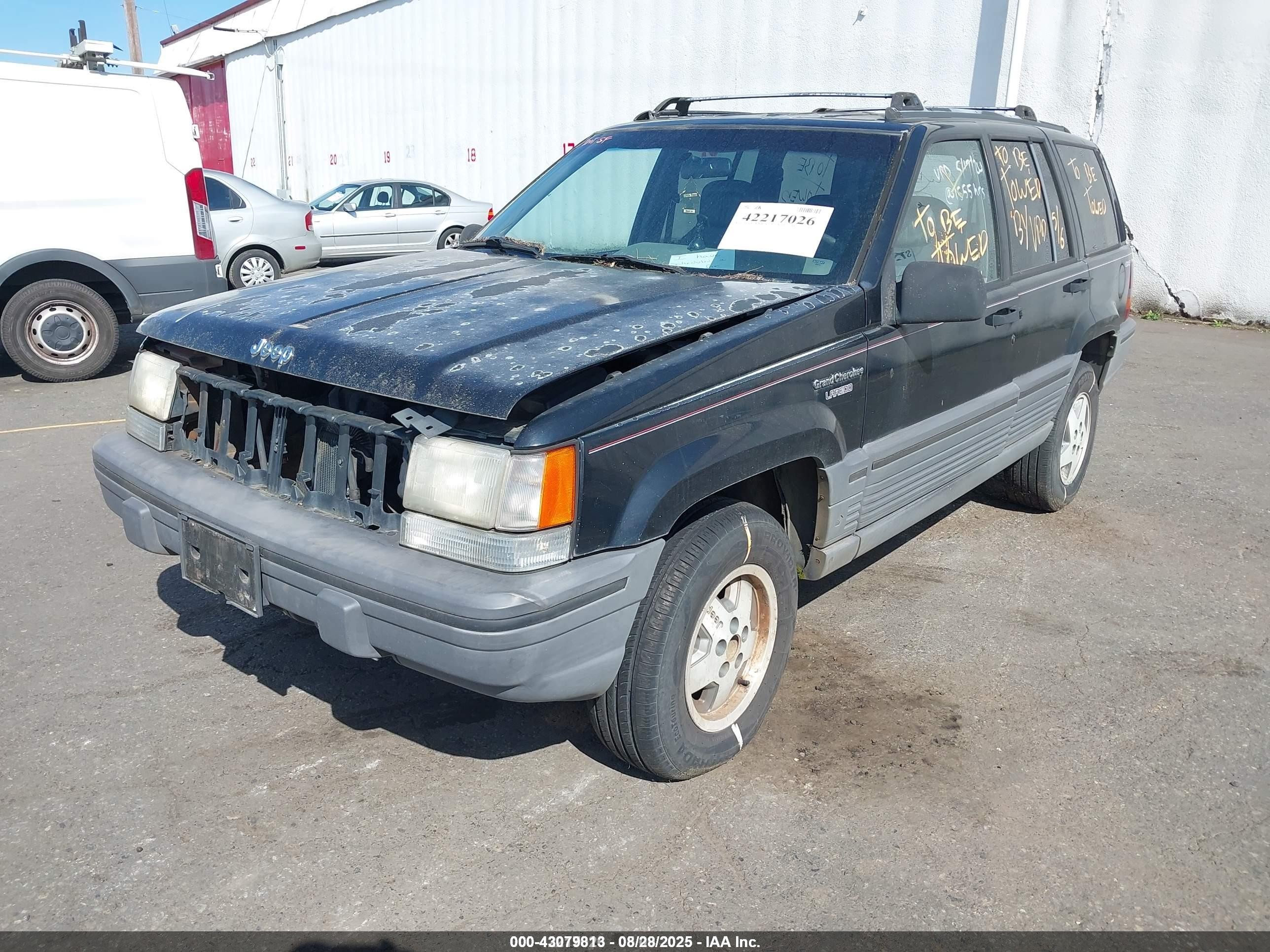 1995 Jeep Grand Cherokee Laredo Black vin: 1J4GZ58S6SC550368