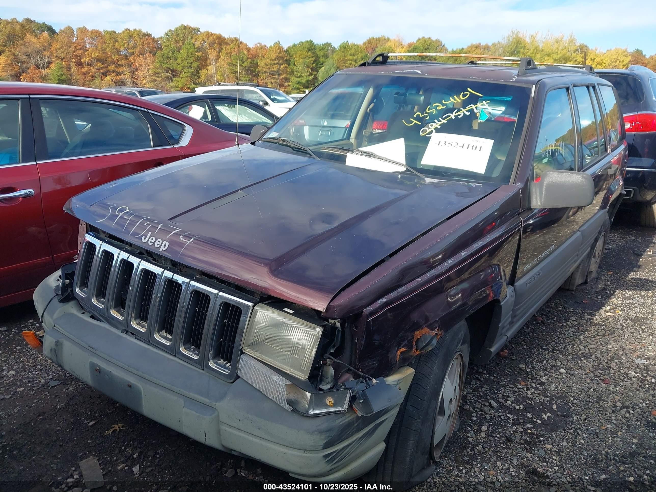 1996 Jeep Grand Cherokee Laredo Коричневый vin: 1J4GZ58S6TC209859