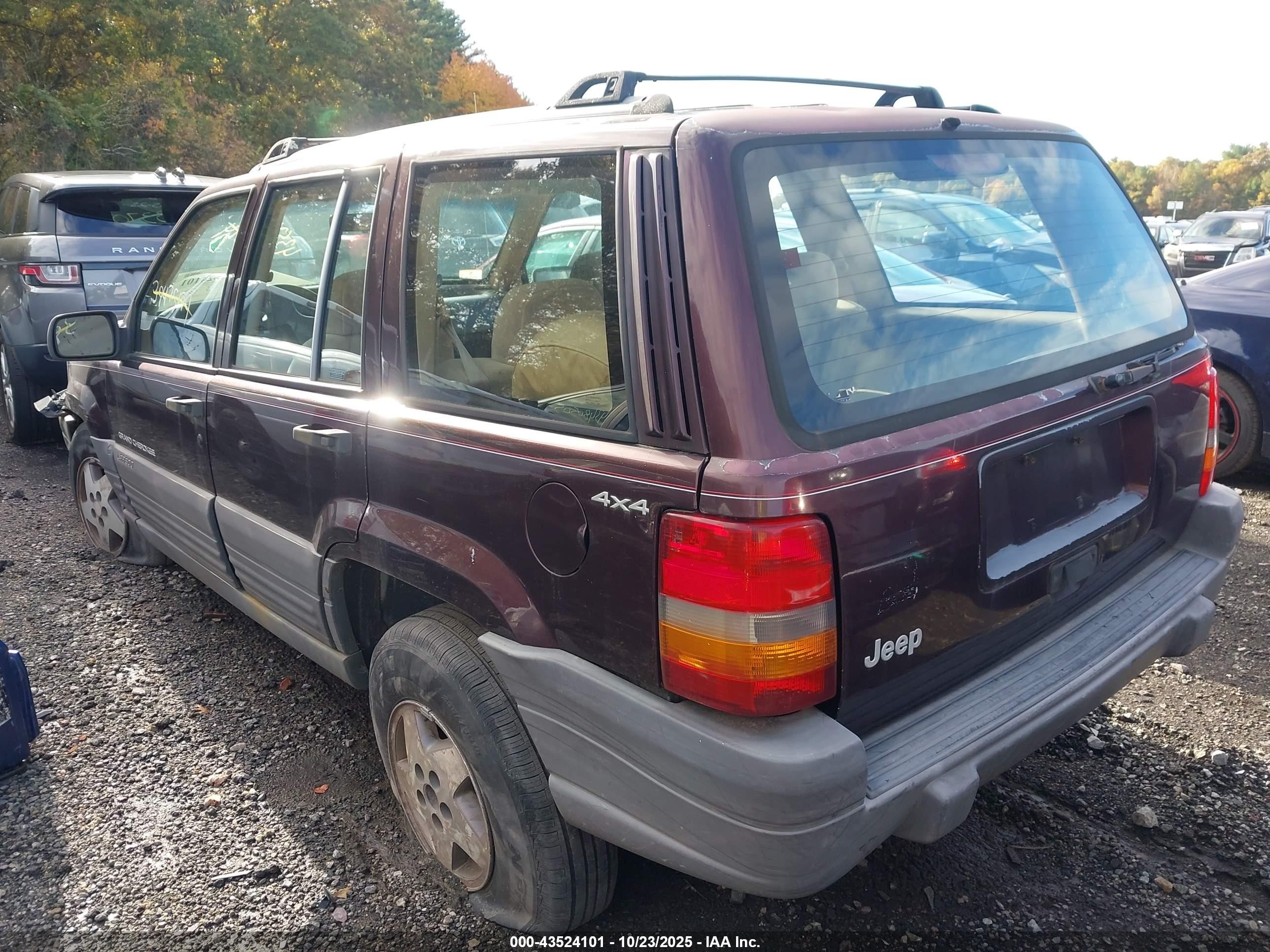 1996 Jeep Grand Cherokee Laredo Коричневый vin: 1J4GZ58S6TC209859