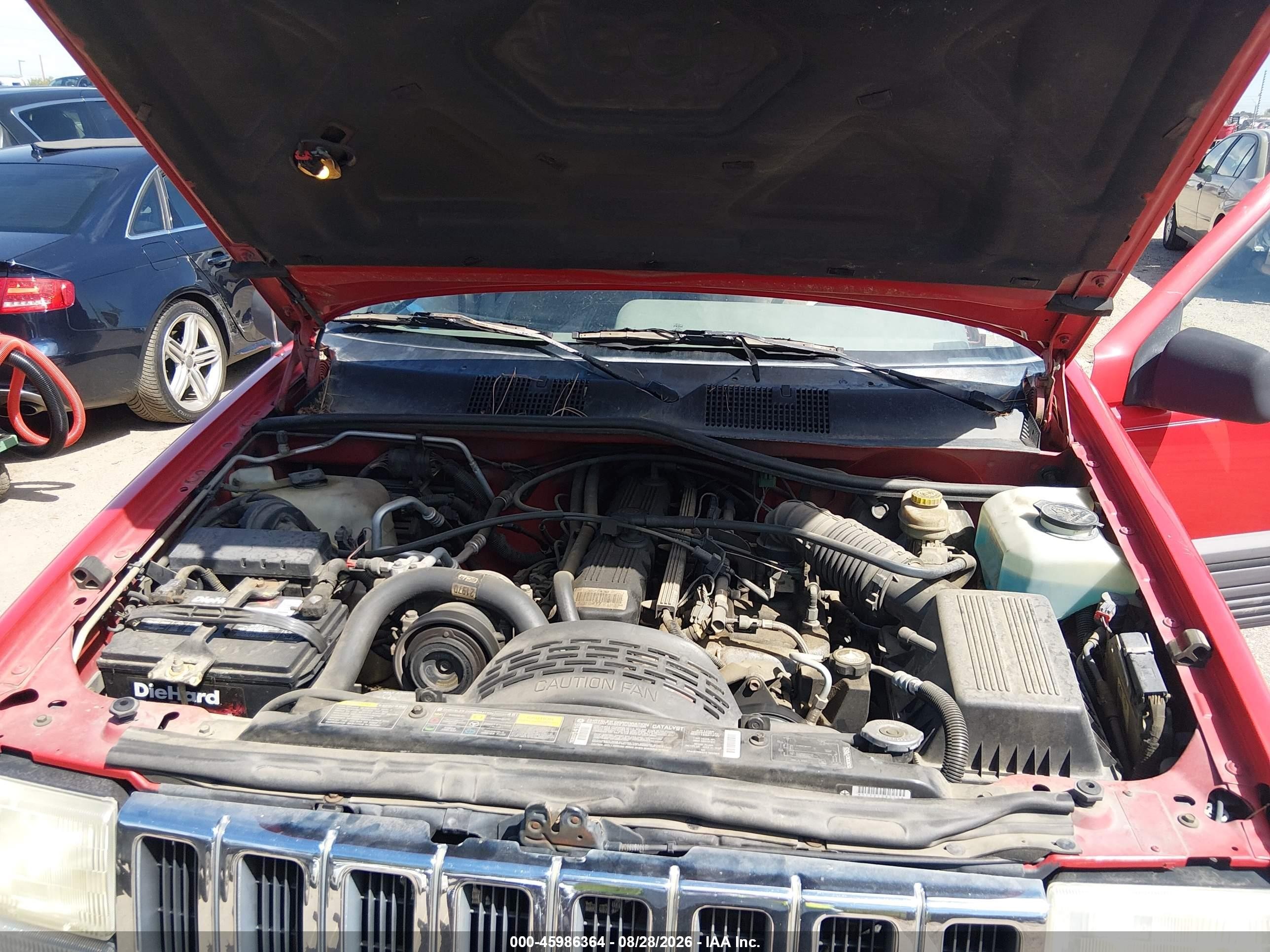 1995 Jeep Grand Cherokee Laredo Red vin: 1J4GZ58S7SC681213