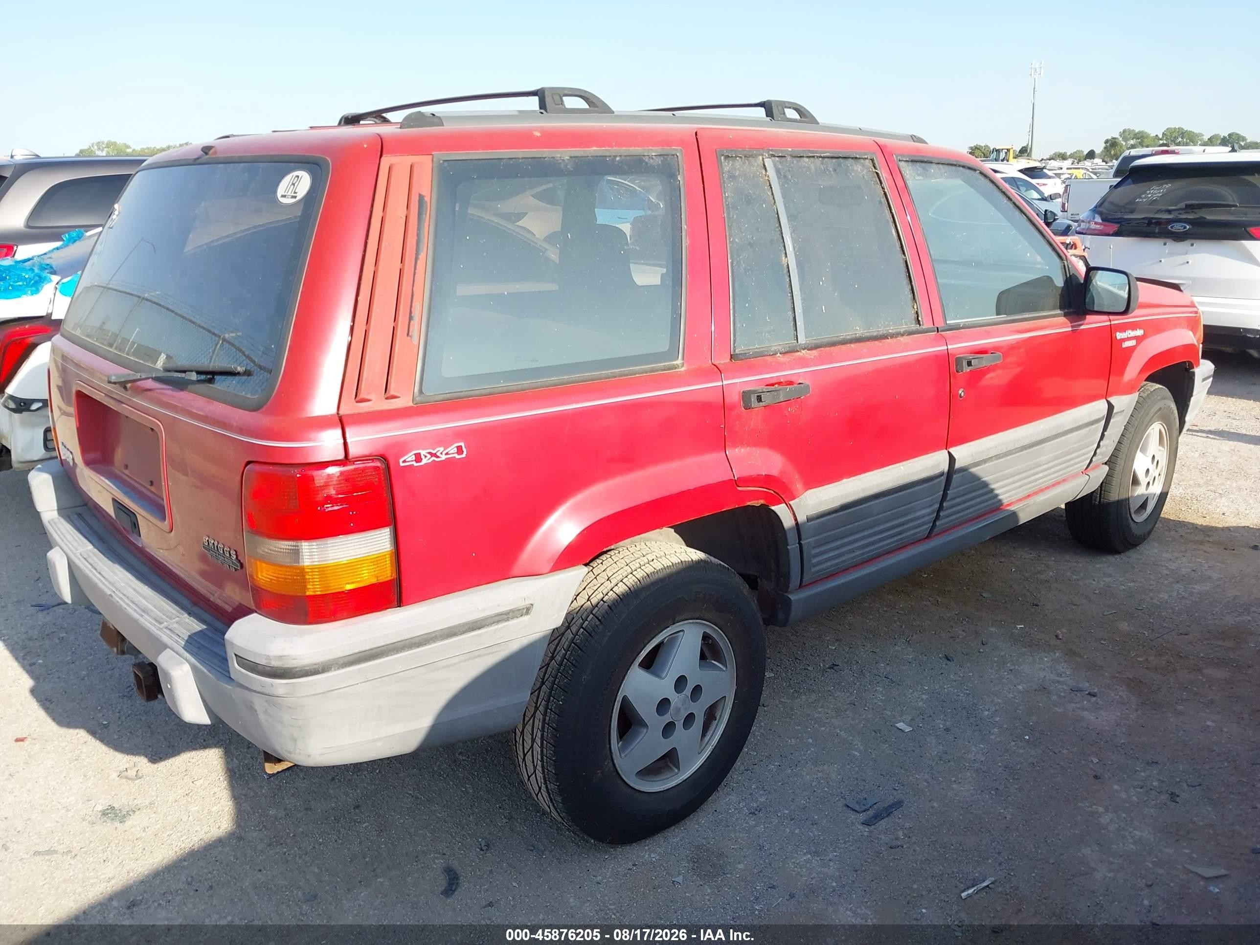 1993 Jeep Grand Cherokee Laredo Красный vin: 1J4GZ58S8PC118758