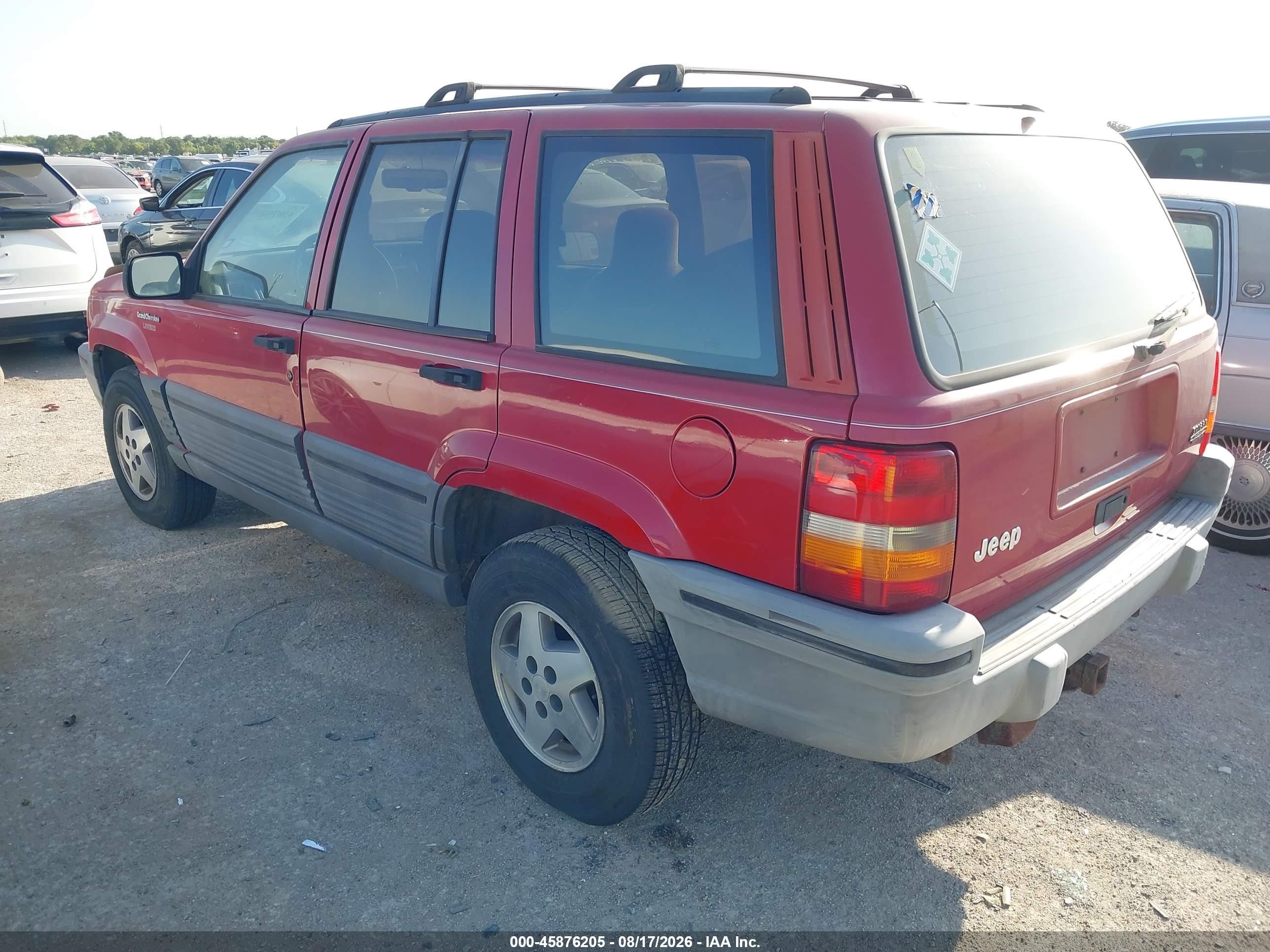 1993 Jeep Grand Cherokee Laredo Красный vin: 1J4GZ58S8PC118758