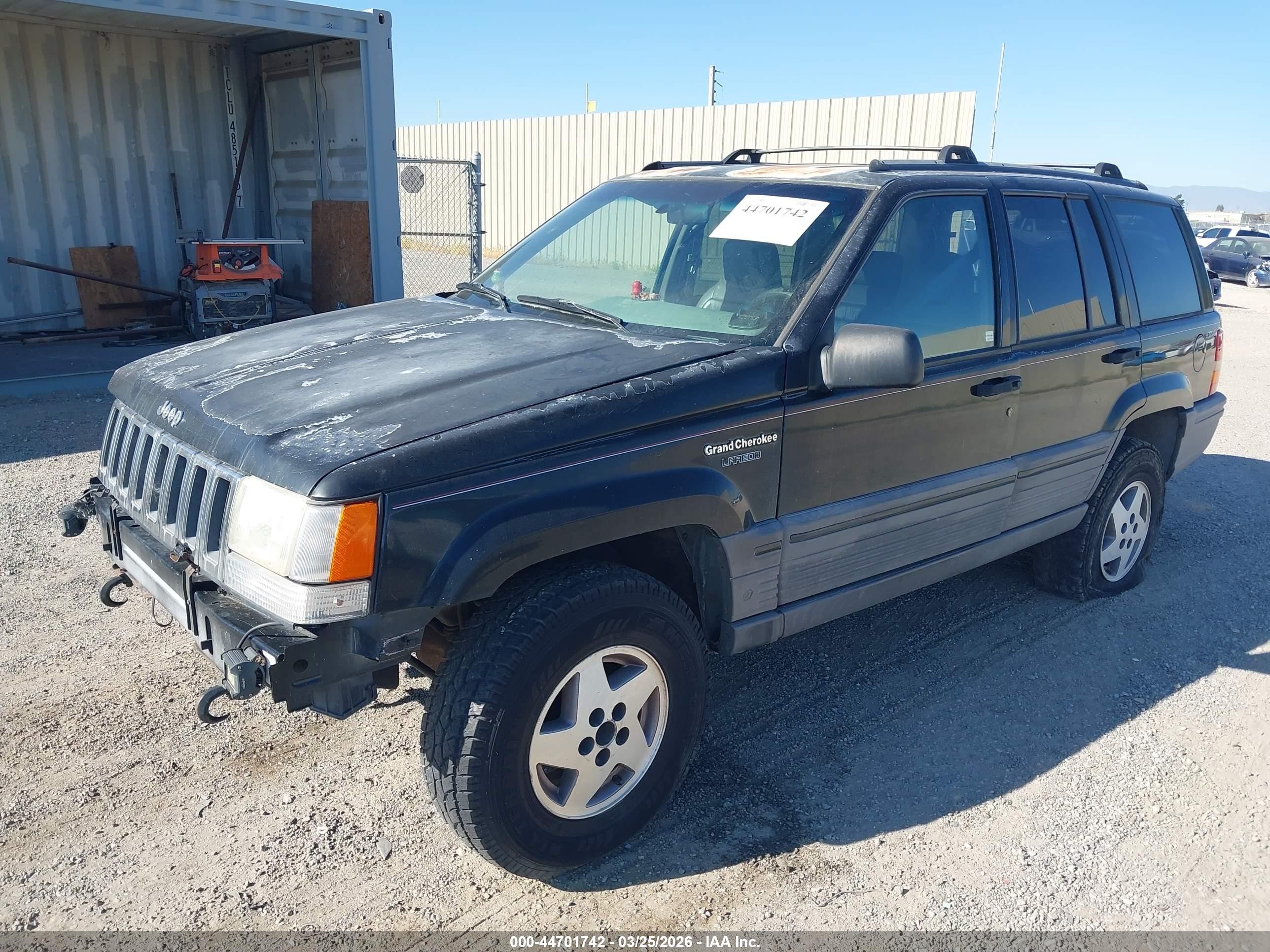1995 Jeep Grand Cherokee Laredo Black vin: 1J4GZ58S8SC697954