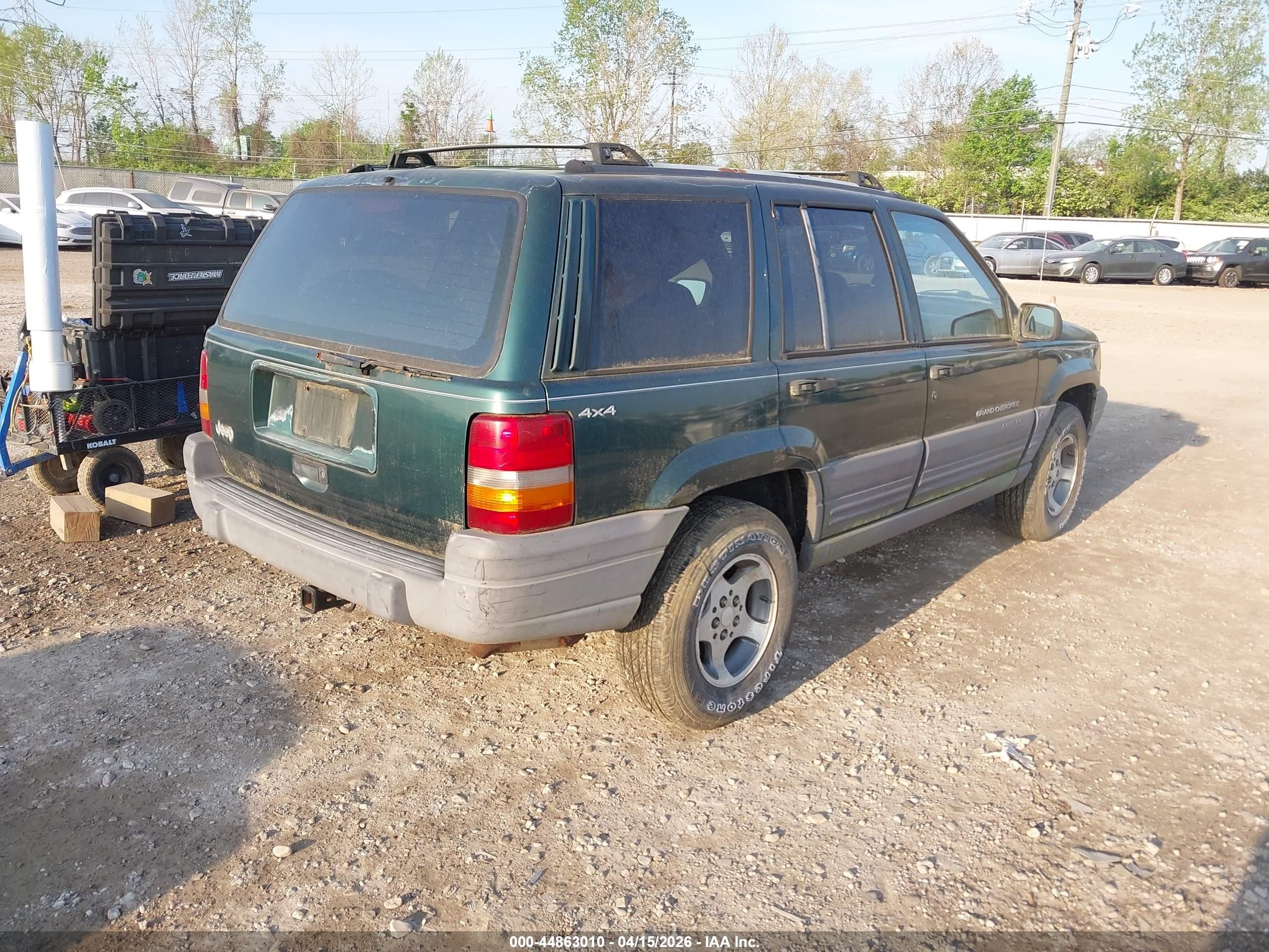 1996 Jeep Grand Cherokee Laredo Green vin: 1J4GZ58S8TC222578