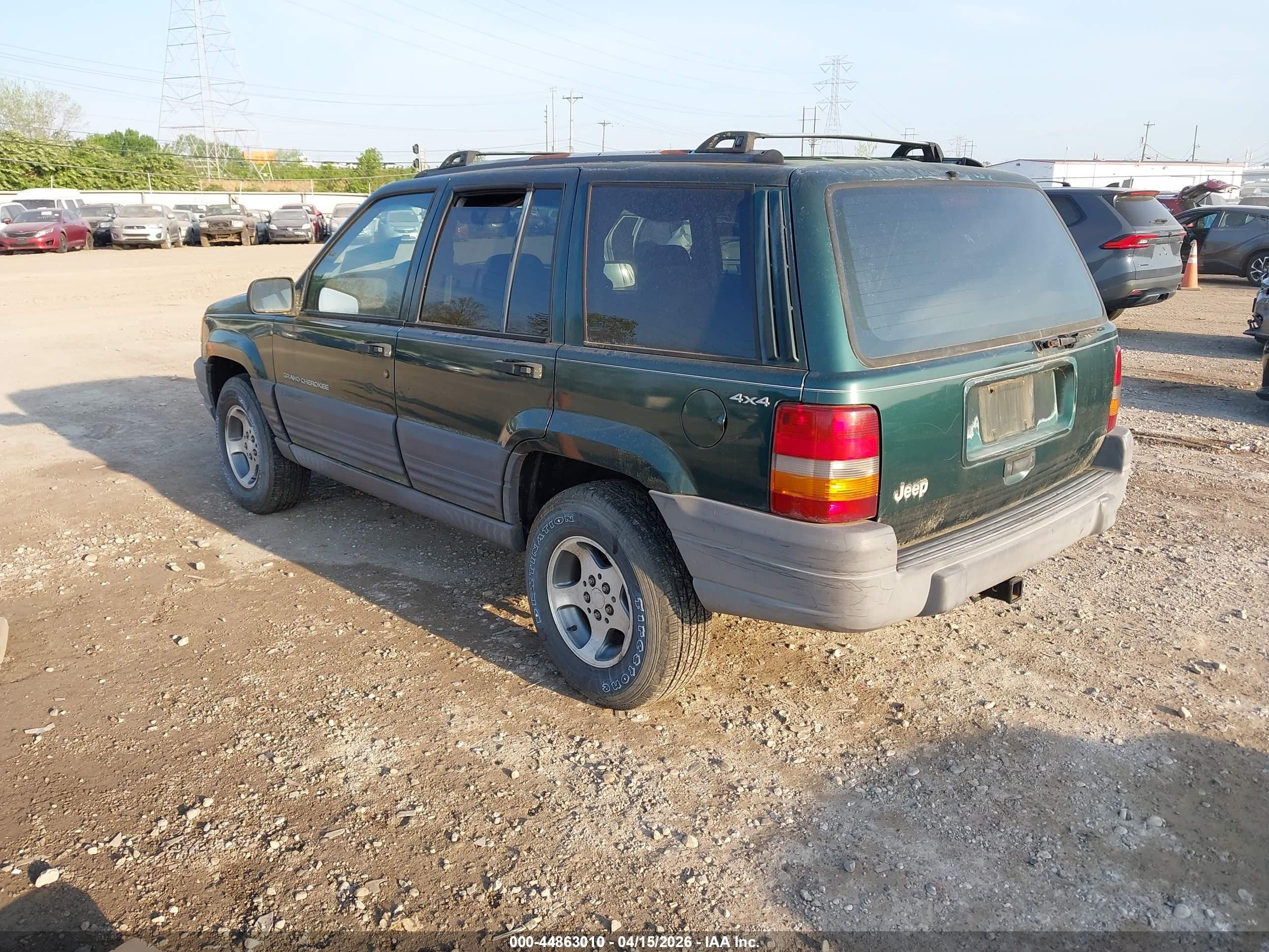 1996 Jeep Grand Cherokee Laredo Green vin: 1J4GZ58S8TC222578