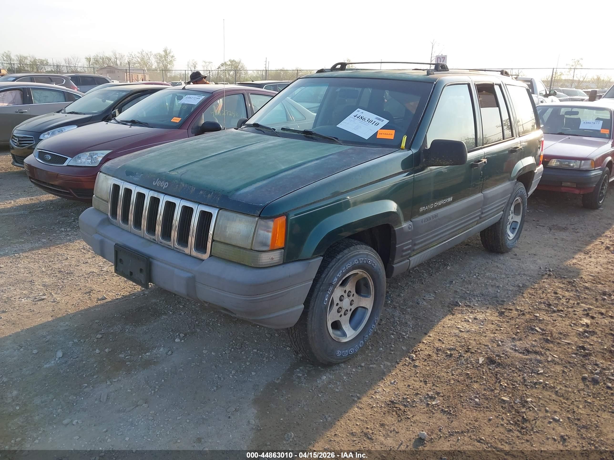1996 Jeep Grand Cherokee Laredo Green vin: 1J4GZ58S8TC222578