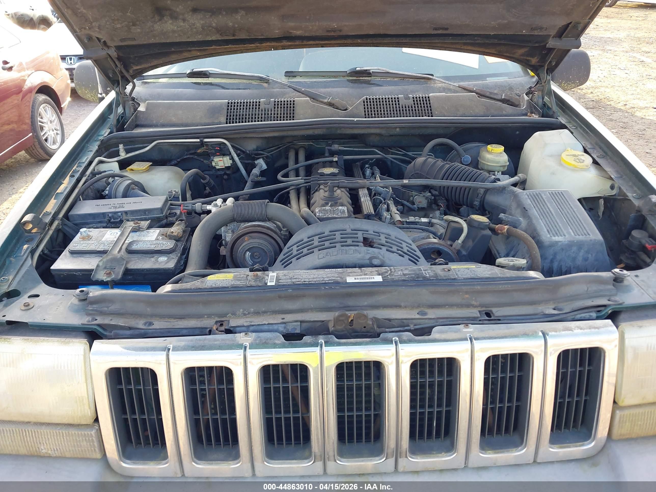 1996 Jeep Grand Cherokee Laredo Green vin: 1J4GZ58S8TC222578