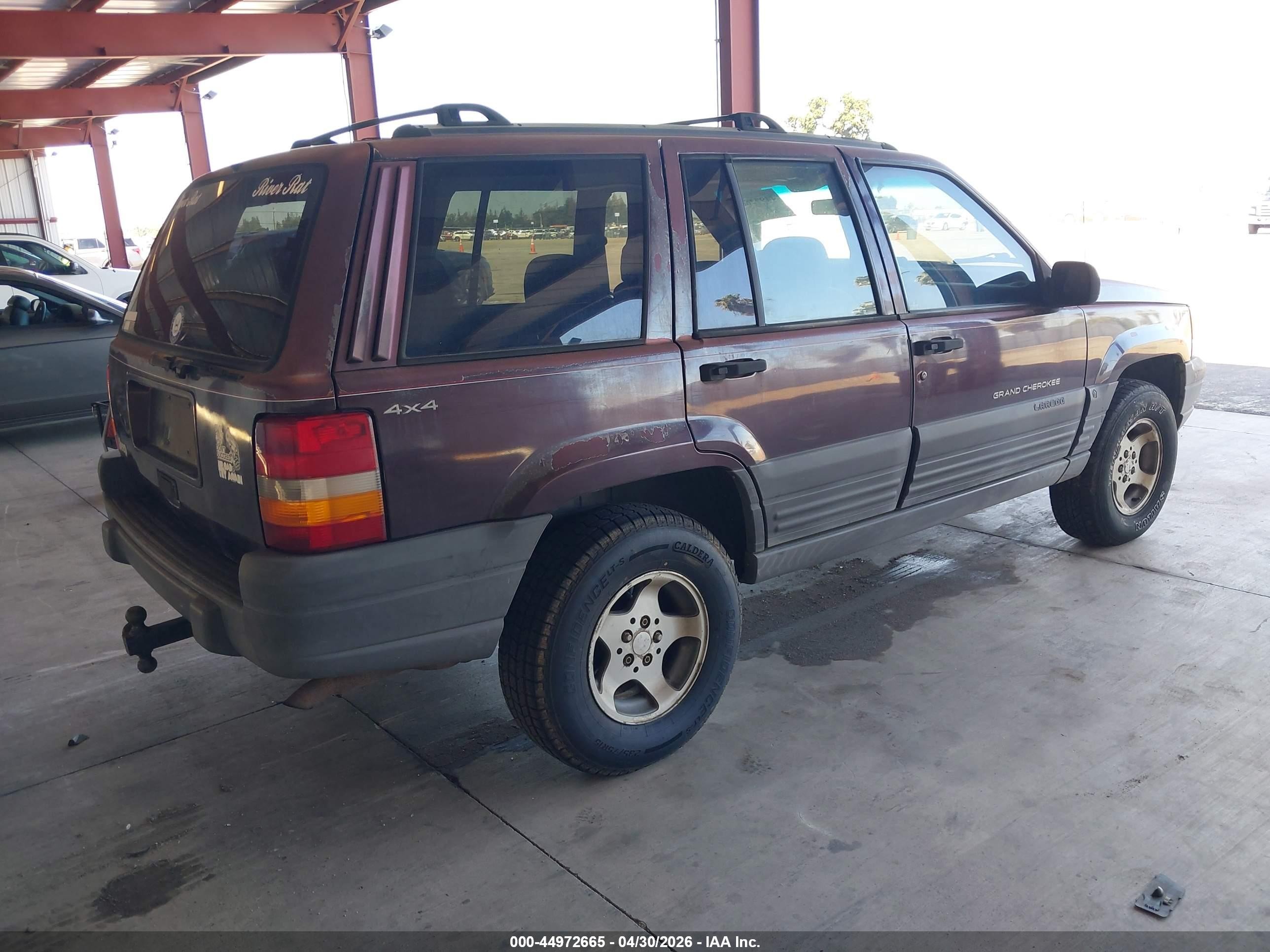 1996 Jeep Grand Cherokee Laredo Red vin: 1J4GZ58S9TC166439