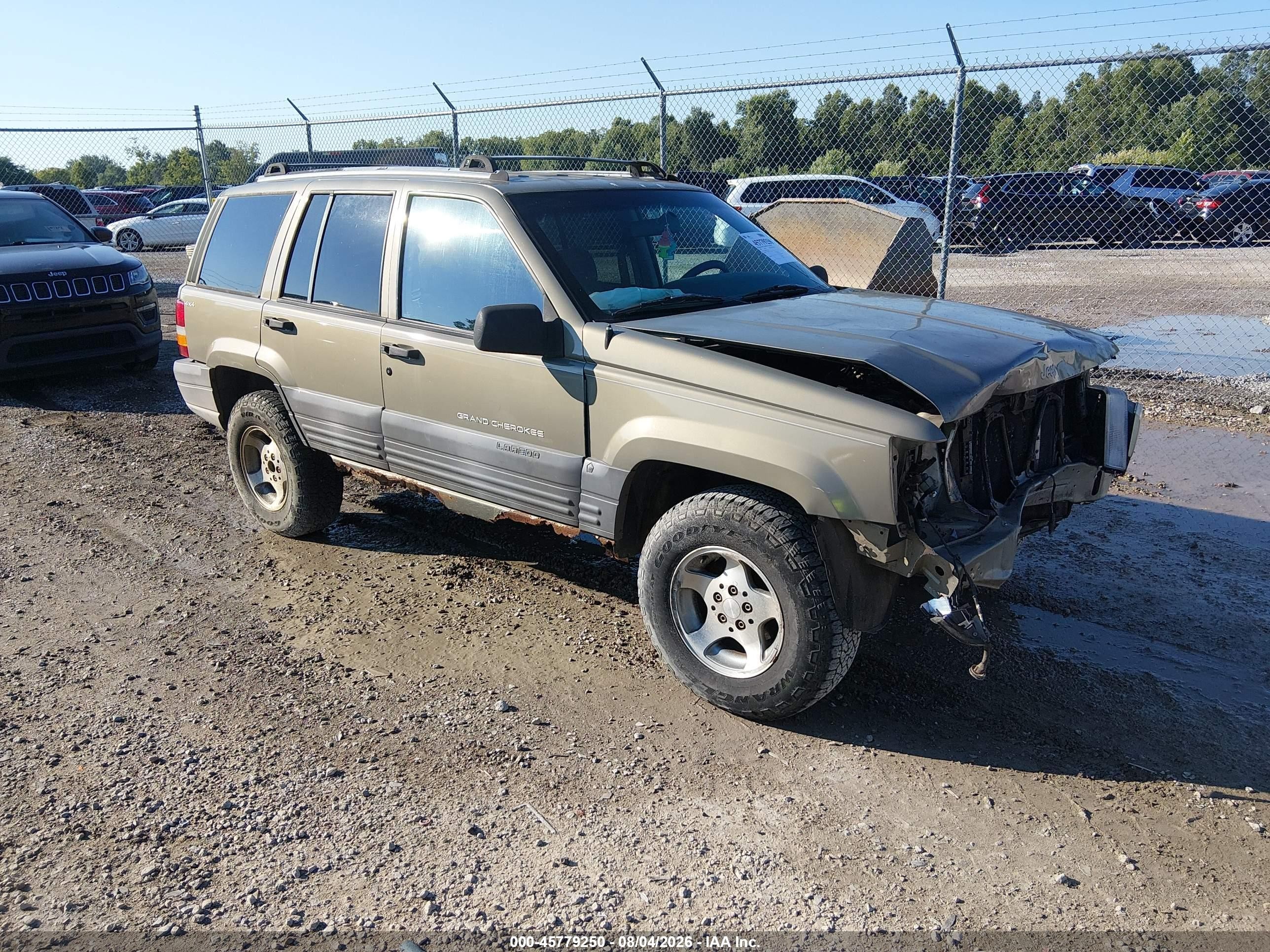 1996 Jeep Grand Cherokee Laredo Серый vin: 1J4GZ58S9TC370187