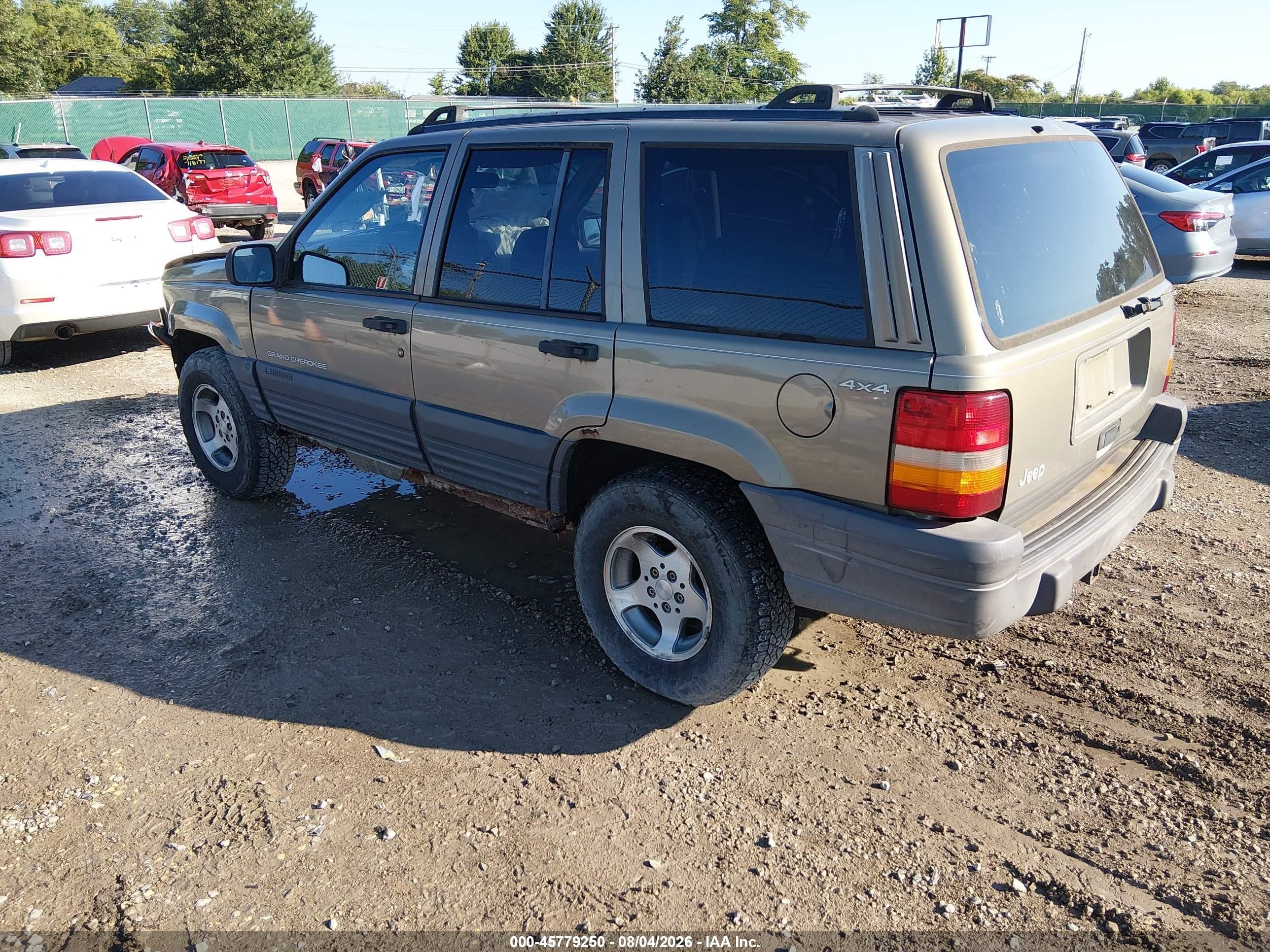 1996 Jeep Grand Cherokee Laredo Серый vin: 1J4GZ58S9TC370187