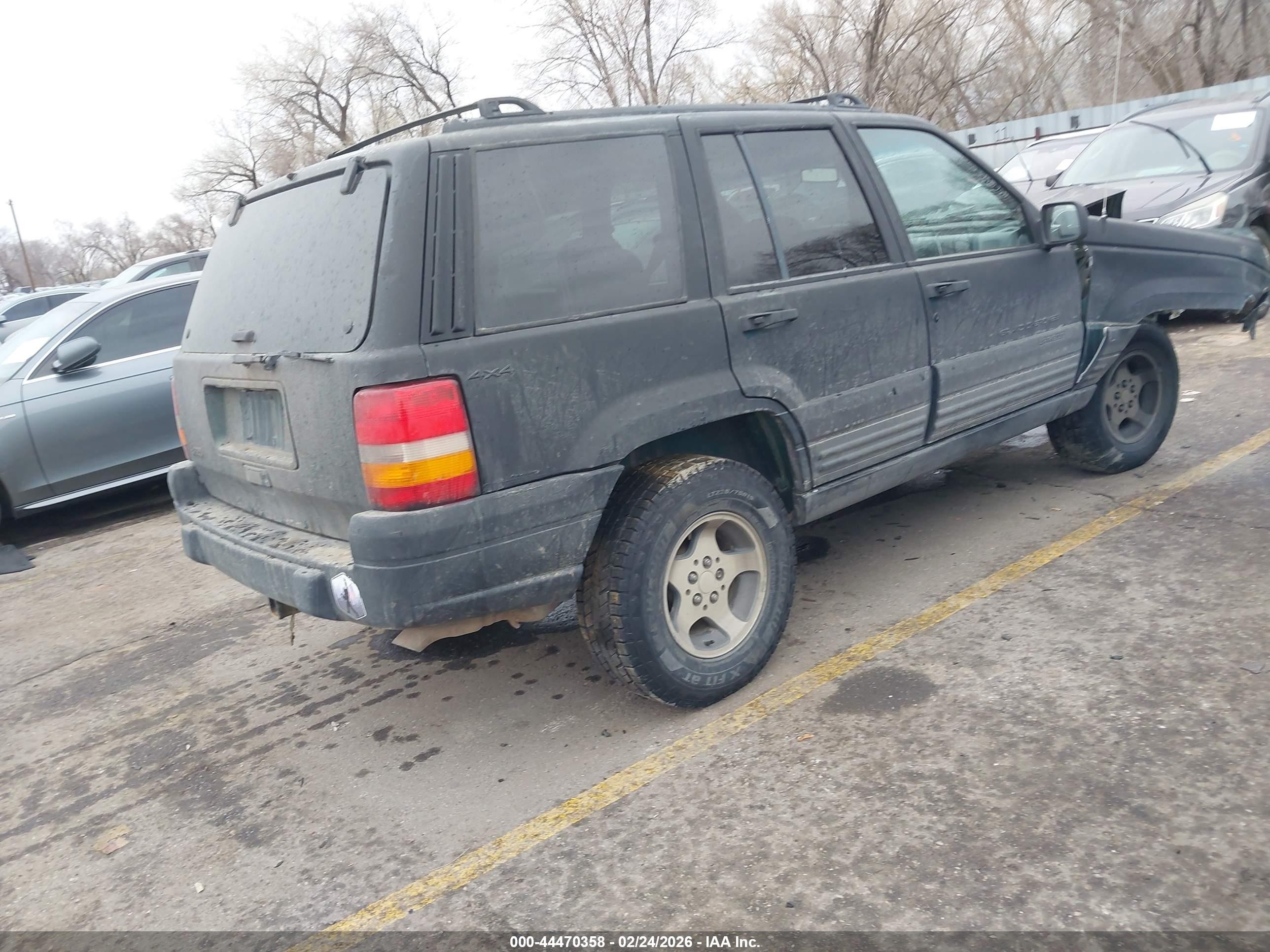 1998 Jeep Grand Cherokee Laredo Black vin: 1J4GZ58S9WC211903