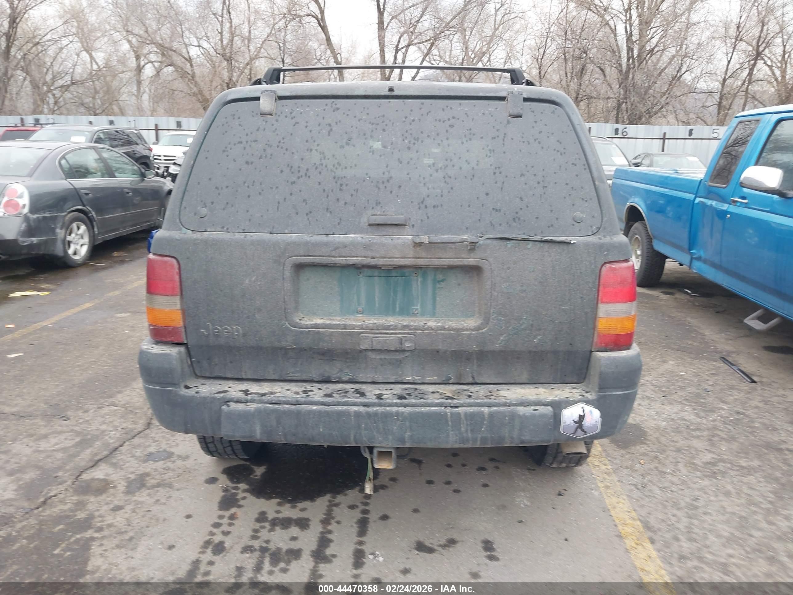 1998 Jeep Grand Cherokee Laredo Black vin: 1J4GZ58S9WC211903
