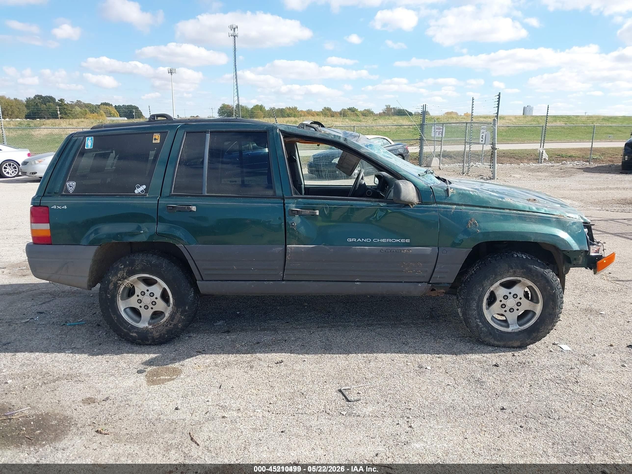 1996 Jeep Grand Cherokee Laredo Green vin: 1J4GZ58SXTC308250