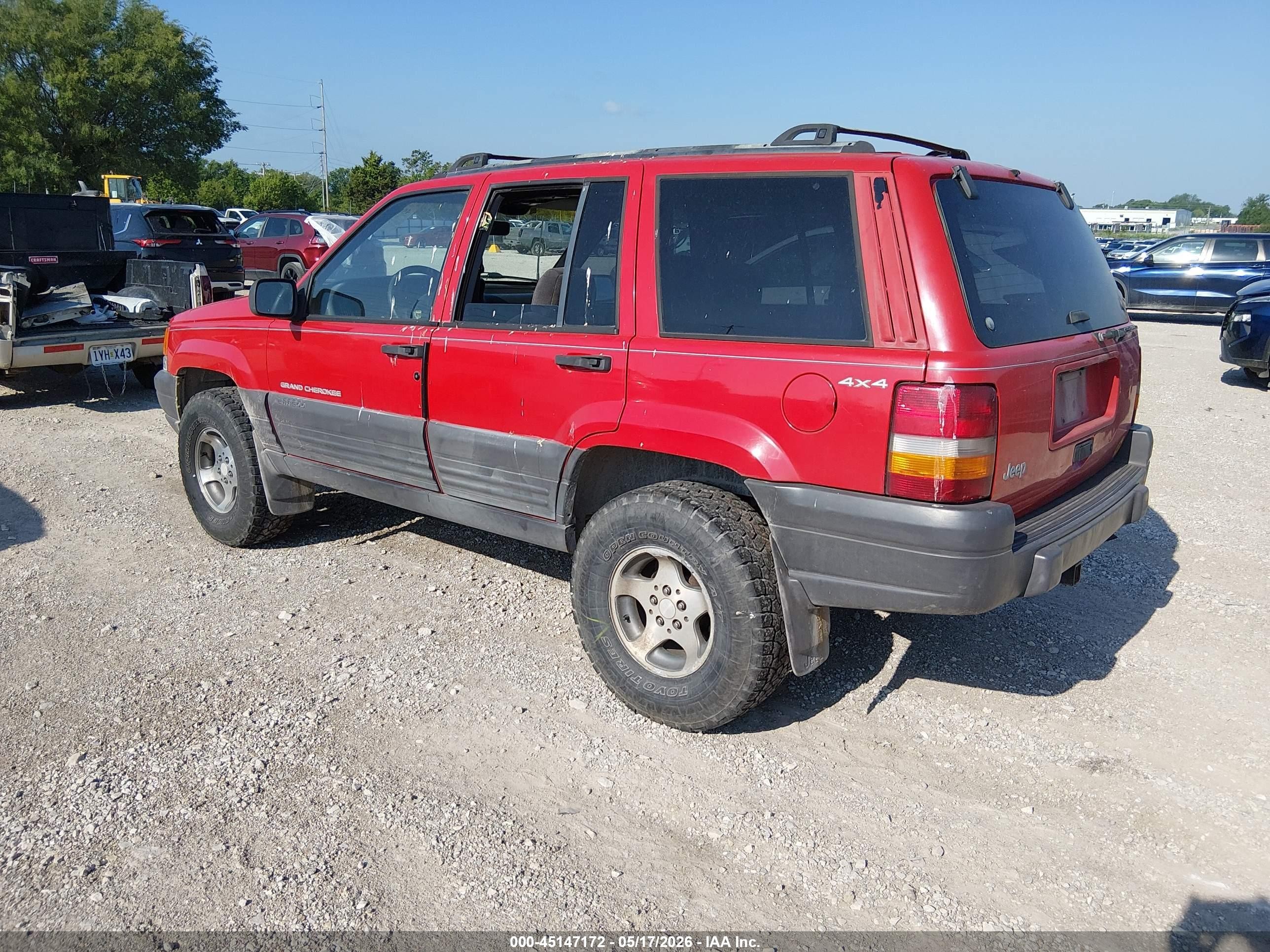 1997 Jeep Grand Cherokee Laredo/tsi Красный vin: 1J4GZ58SXVC582759