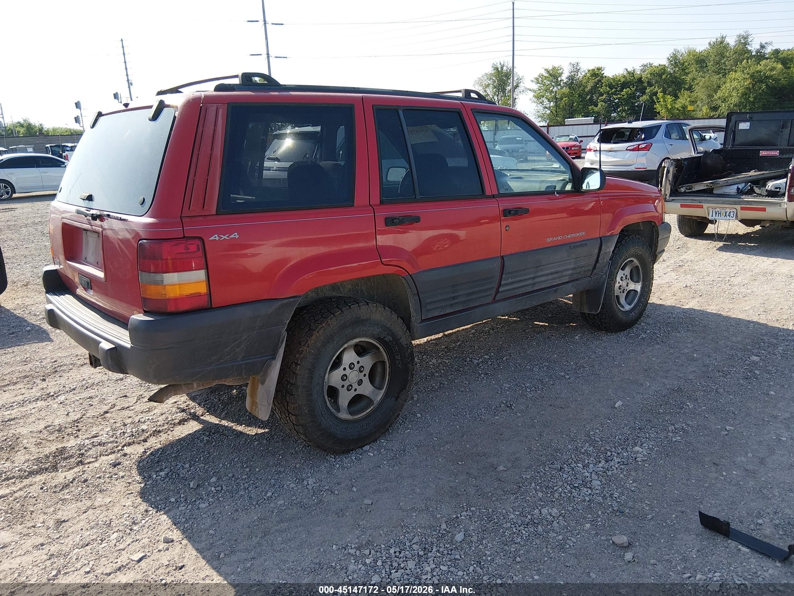 1997 Jeep Grand Cherokee Laredo/tsi Красный vin: 1J4GZ58SXVC582759