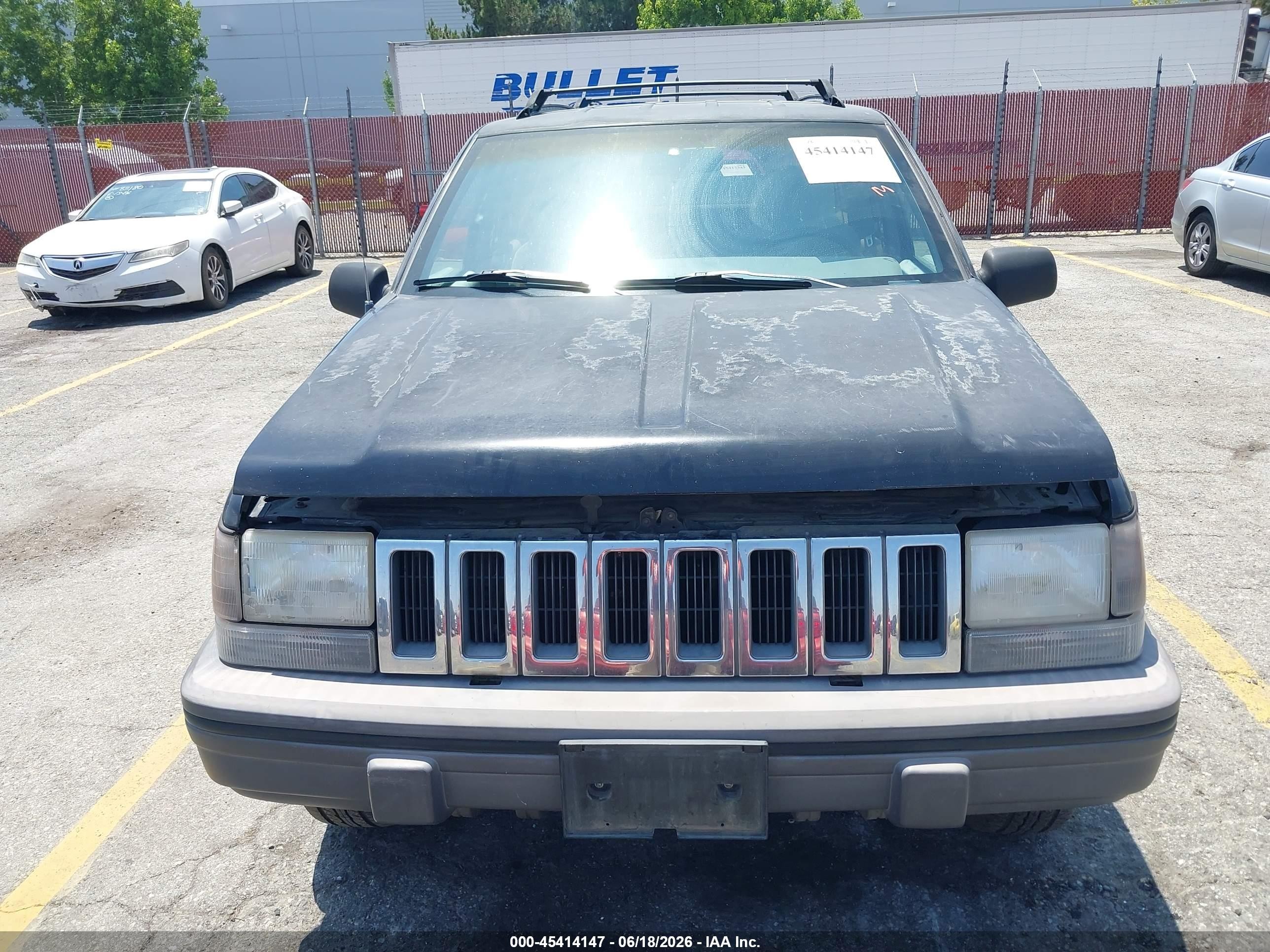 1993 Jeep Grand Cherokee Laredo Black vin: 1J4GZ58Y1PC684054