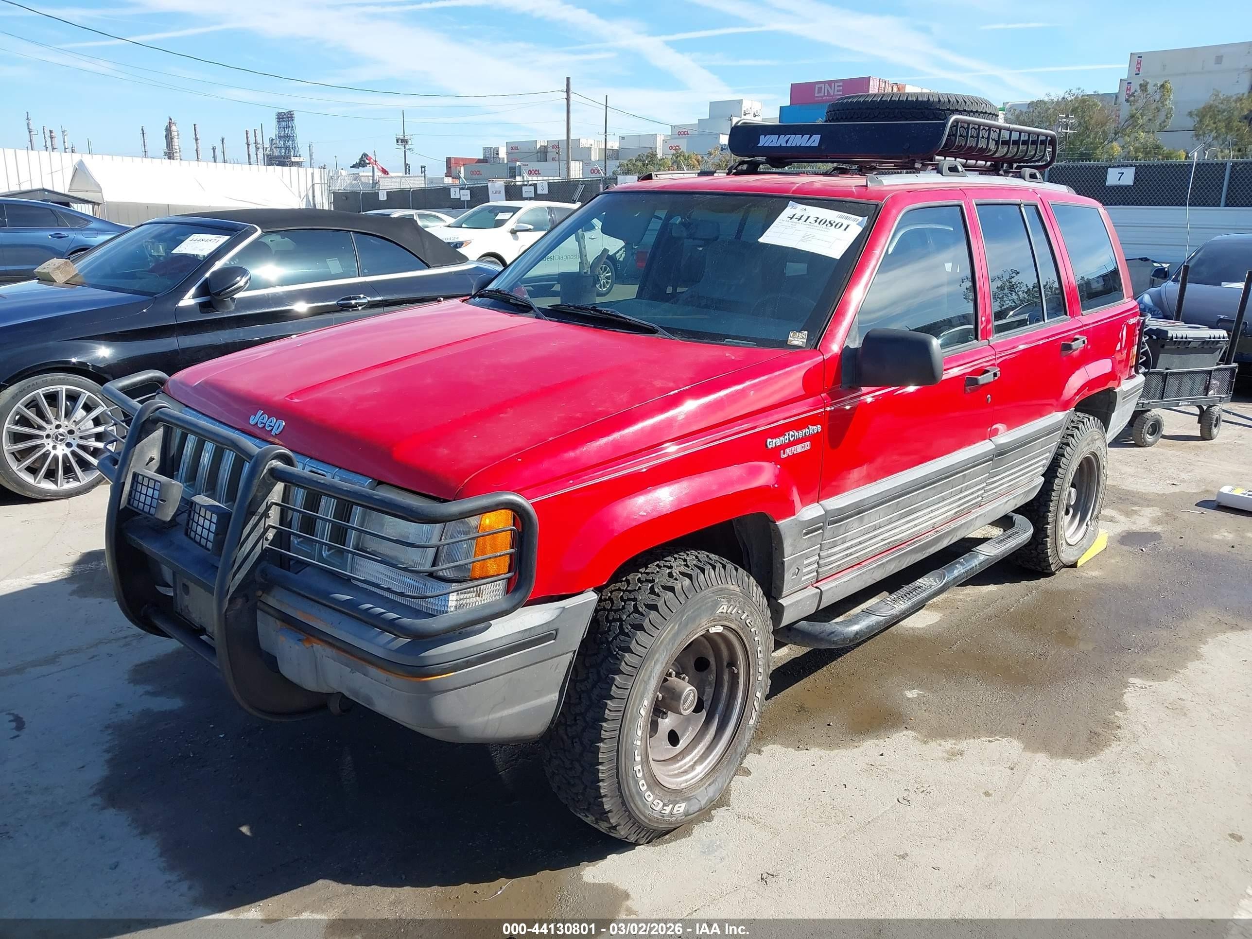 1995 Jeep Grand Cherokee Laredo Red vin: 1J4GZ58Y1SC687707