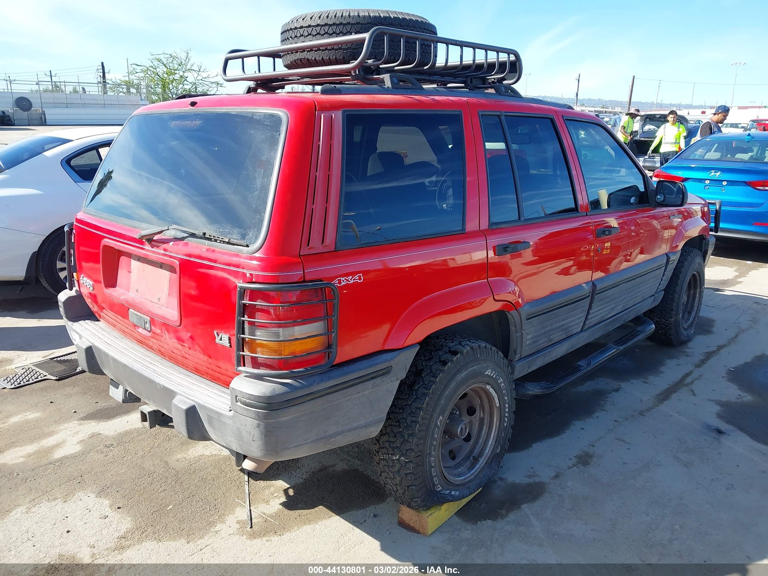 1995 Jeep Grand Cherokee Laredo Red vin: 1J4GZ58Y1SC687707