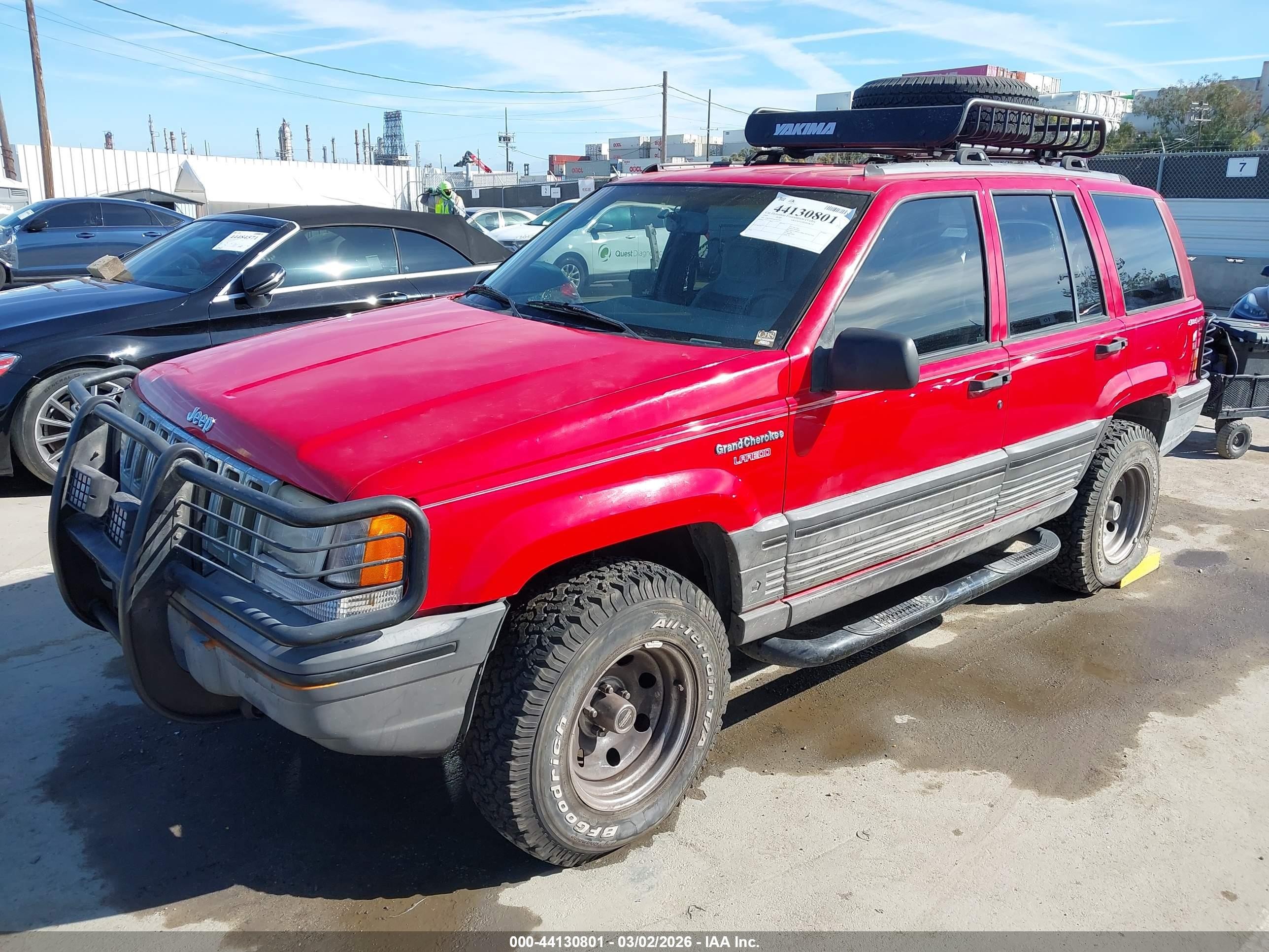 1995 Jeep Grand Cherokee Laredo Red vin: 1J4GZ58Y1SC687707