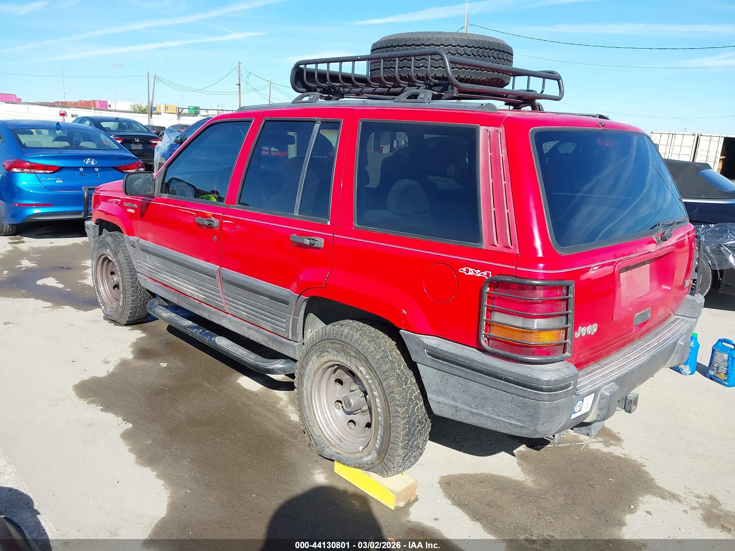 1995 Jeep Grand Cherokee Laredo Red vin: 1J4GZ58Y1SC687707