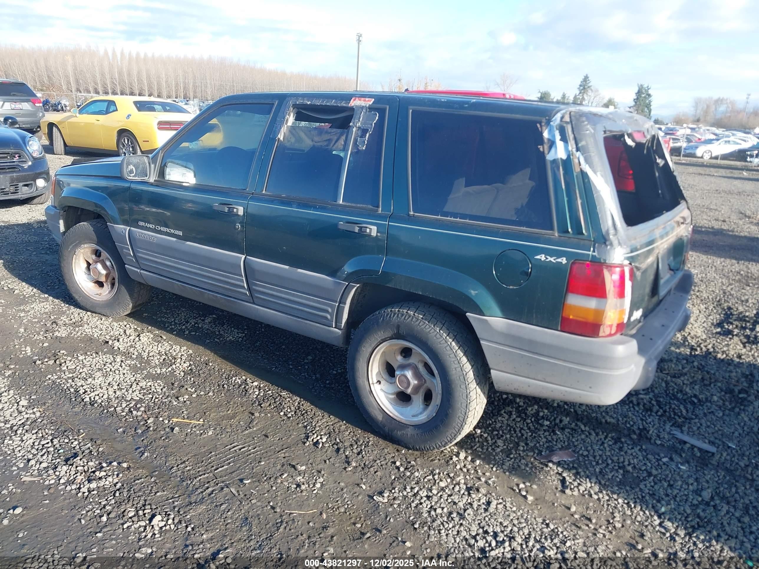 1996 Jeep Grand Cherokee Laredo Зеленый vin: 1J4GZ58Y4TC282507