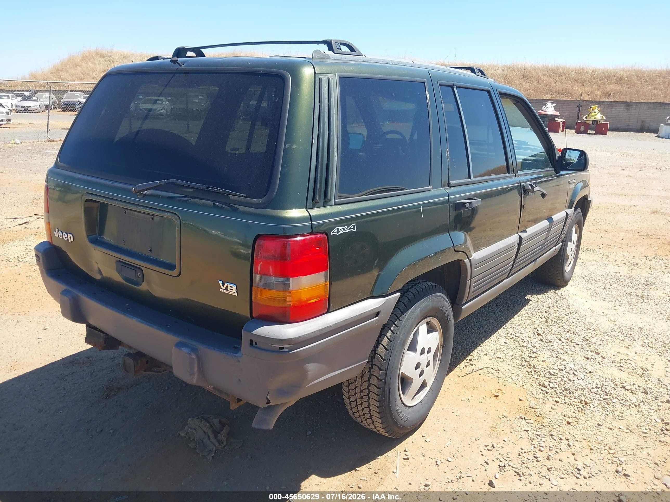 1995 Jeep Grand Cherokee Laredo Green vin: 1J4GZ58Y5SC616610
