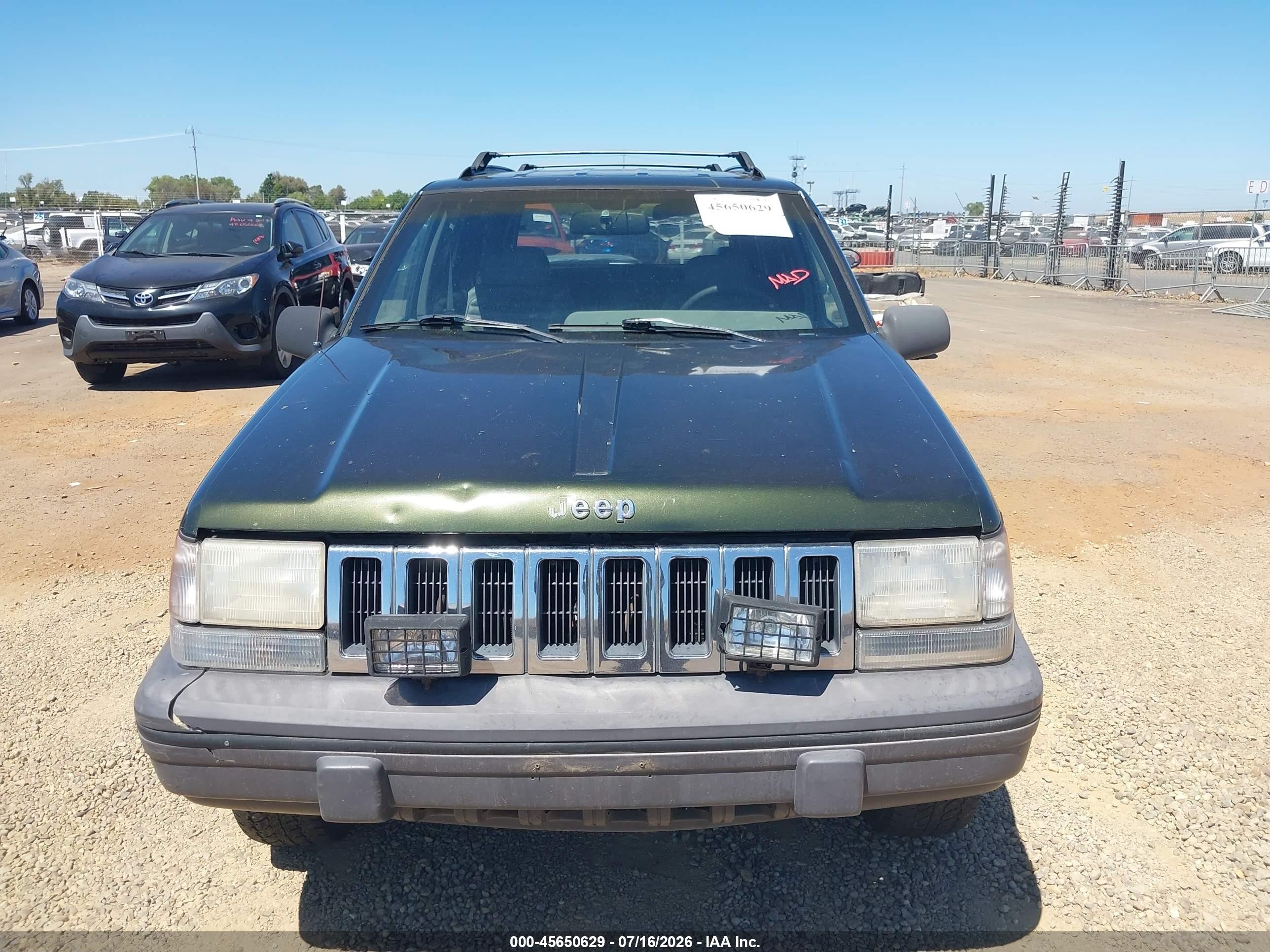 1995 Jeep Grand Cherokee Laredo Green vin: 1J4GZ58Y5SC616610