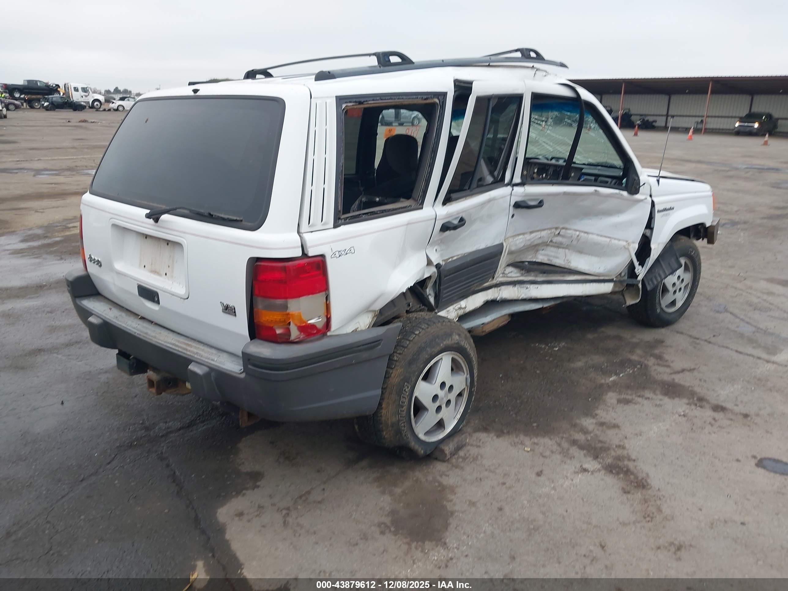 1995 Jeep Grand Cherokee Laredo White vin: 1J4GZ58Y5SC668786