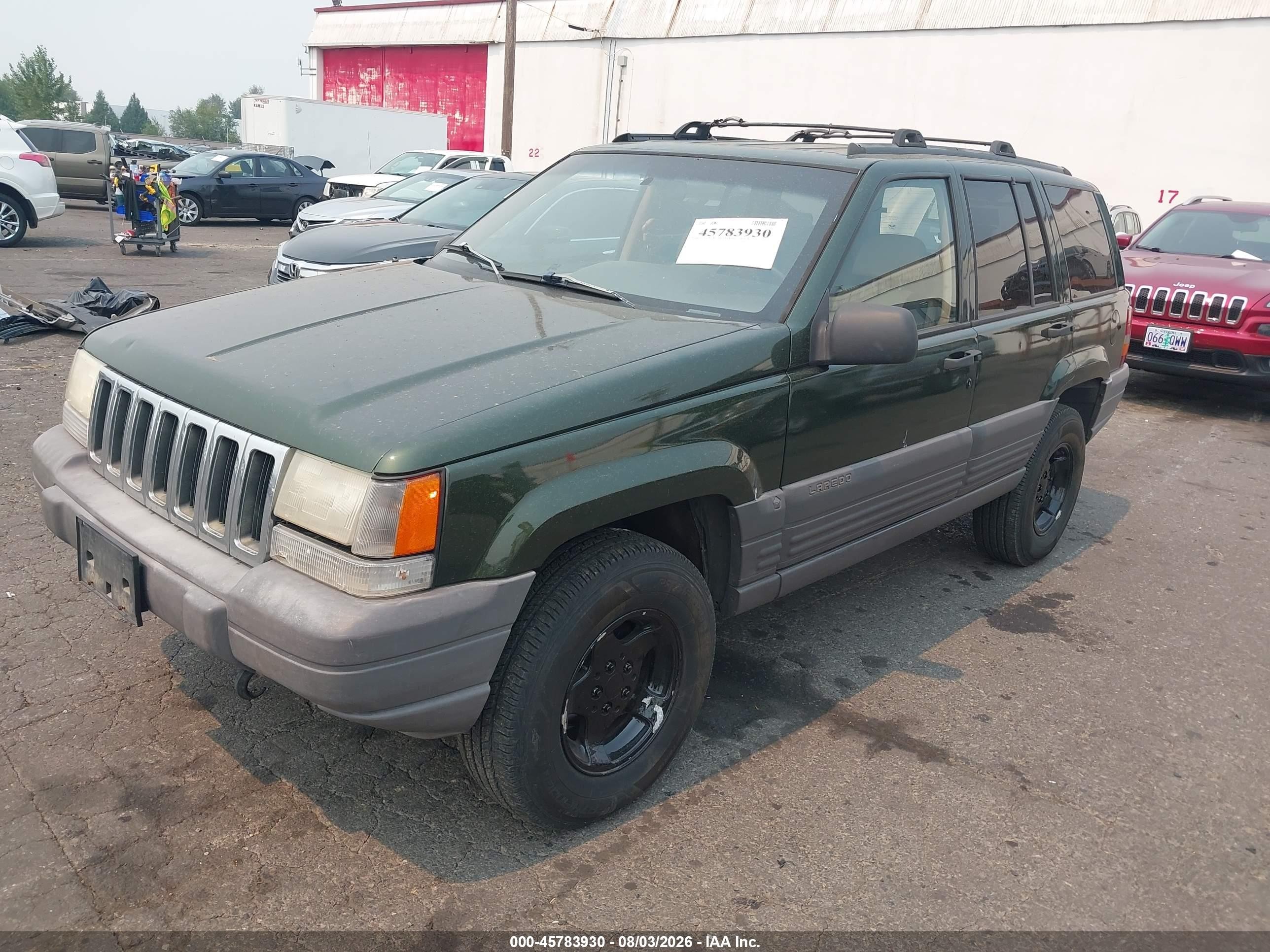 1996 Jeep Grand Cherokee Laredo Зеленый vin: 1J4GZ58Y5TC274254