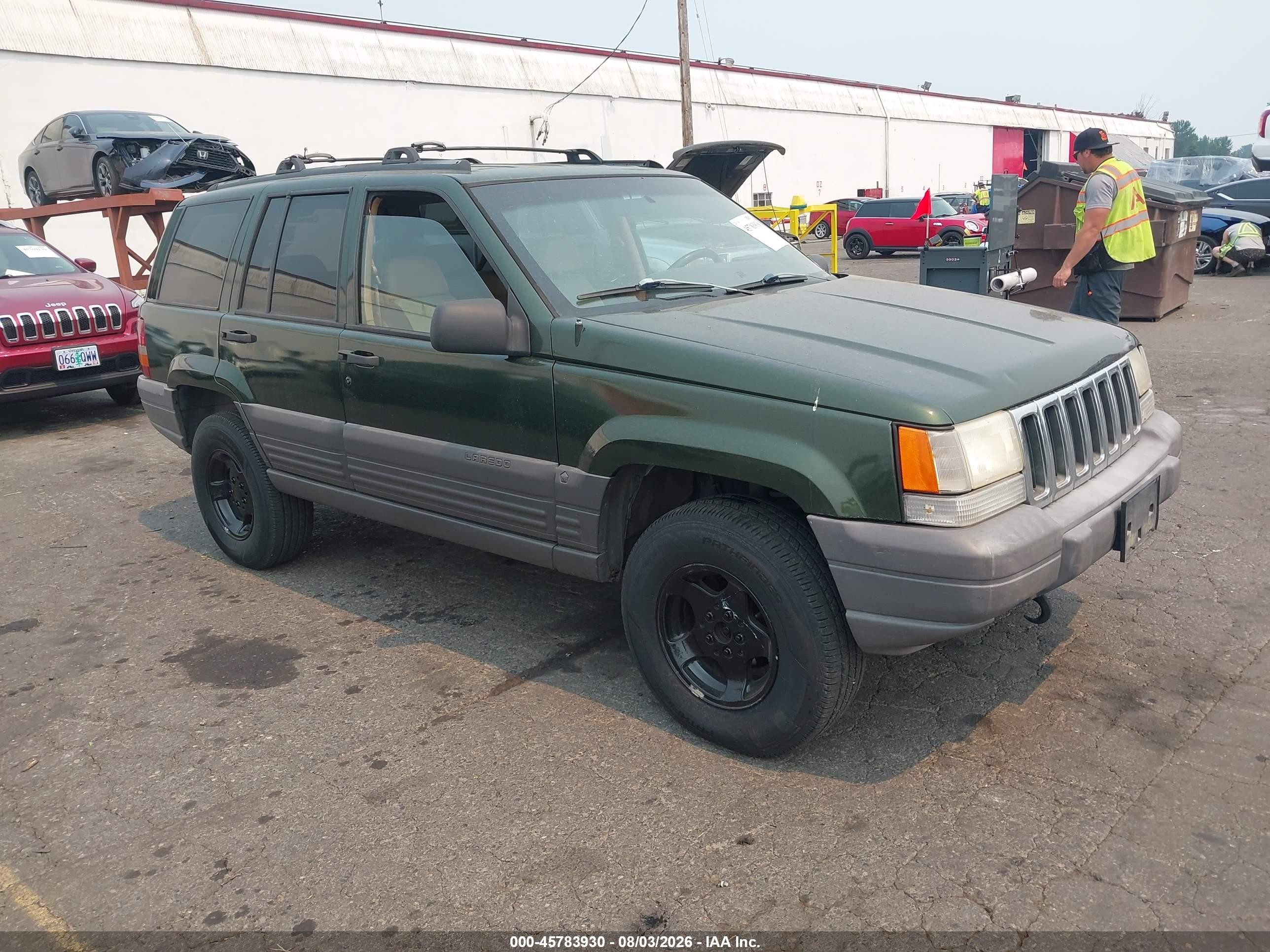 1996 Jeep Grand Cherokee Laredo Зеленый vin: 1J4GZ58Y5TC274254
