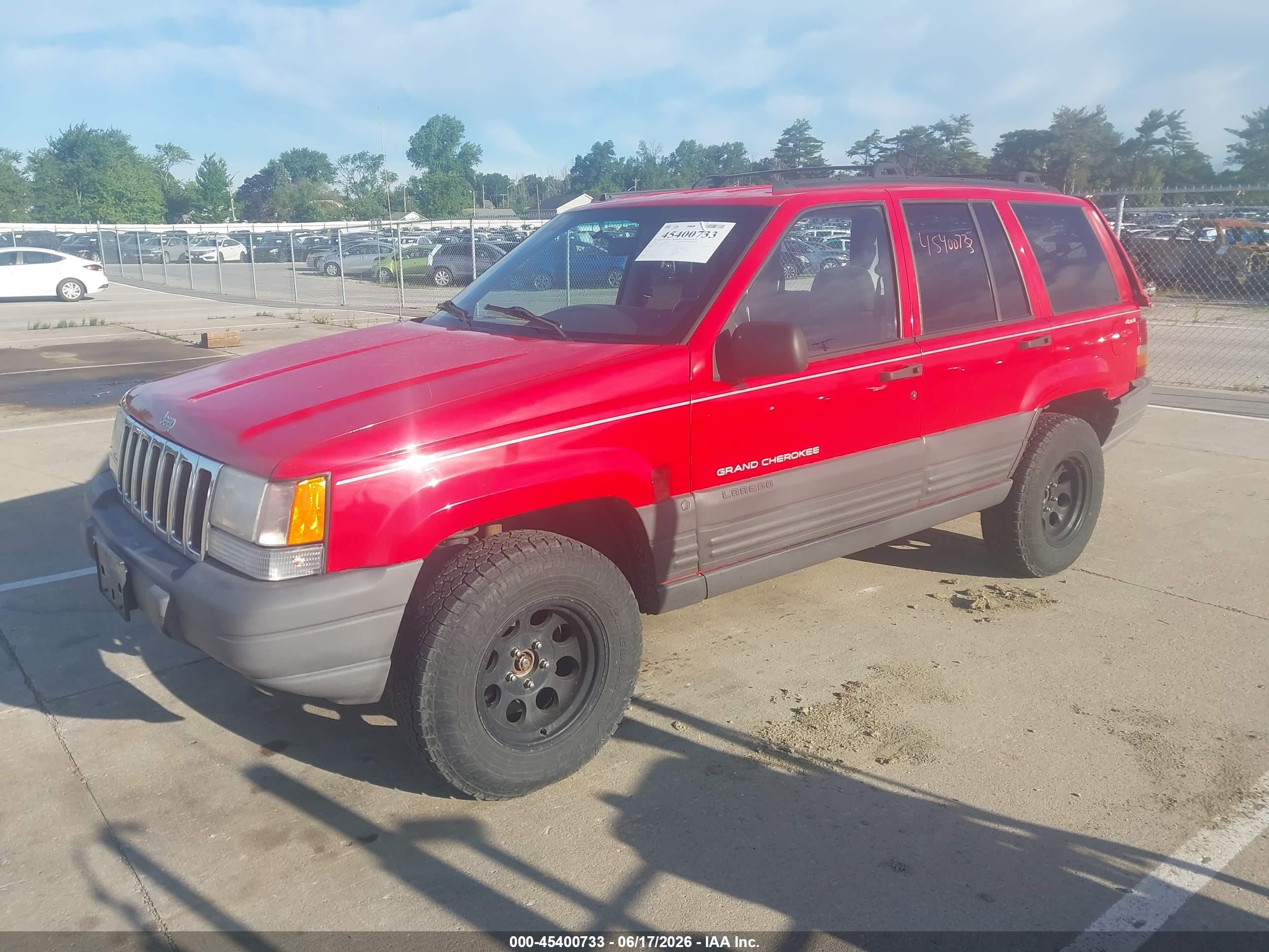 1996 Jeep Grand Cherokee Laredo Red vin: 1J4GZ58Y6TC329150