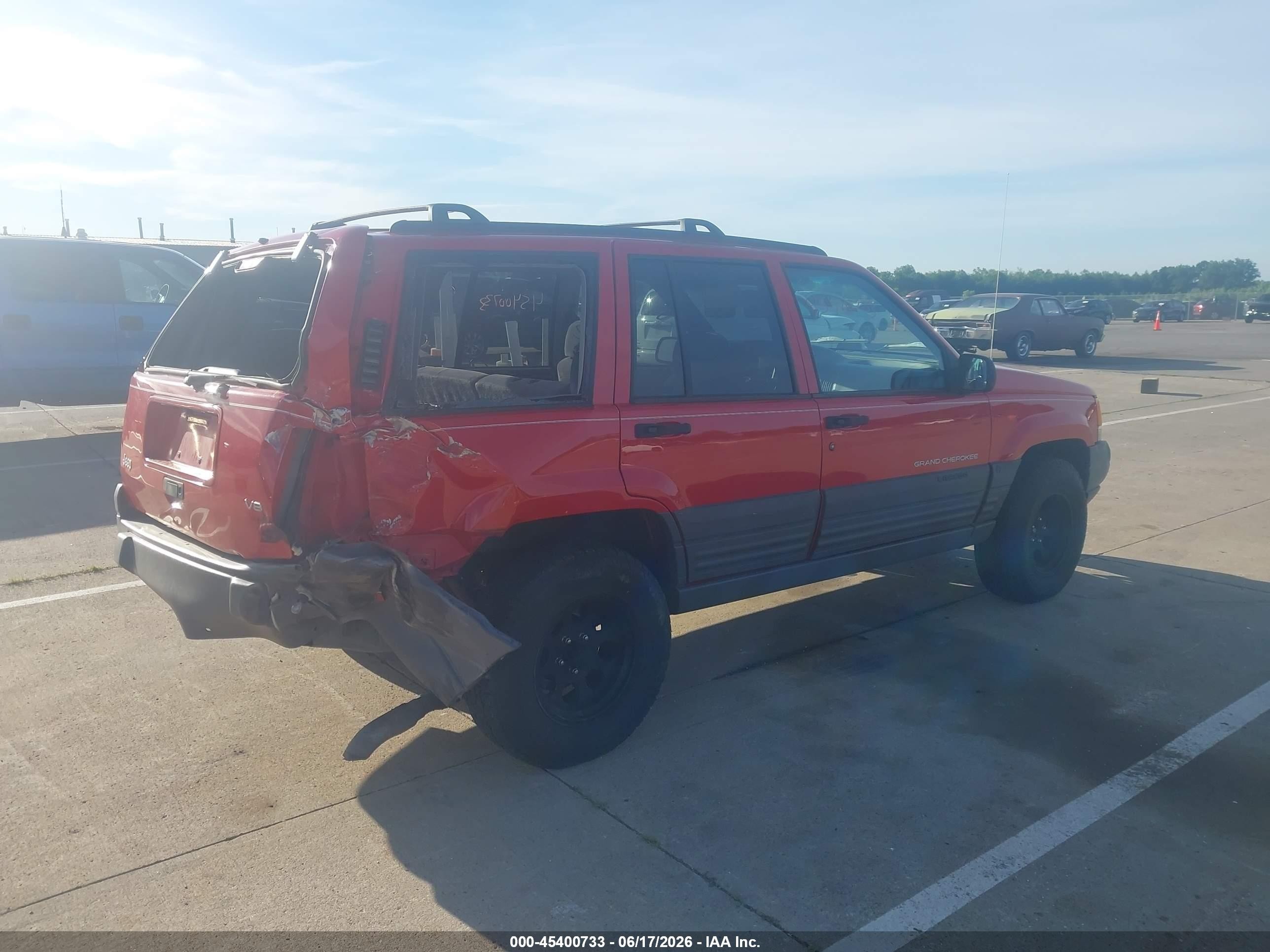 1996 Jeep Grand Cherokee Laredo Red vin: 1J4GZ58Y6TC329150