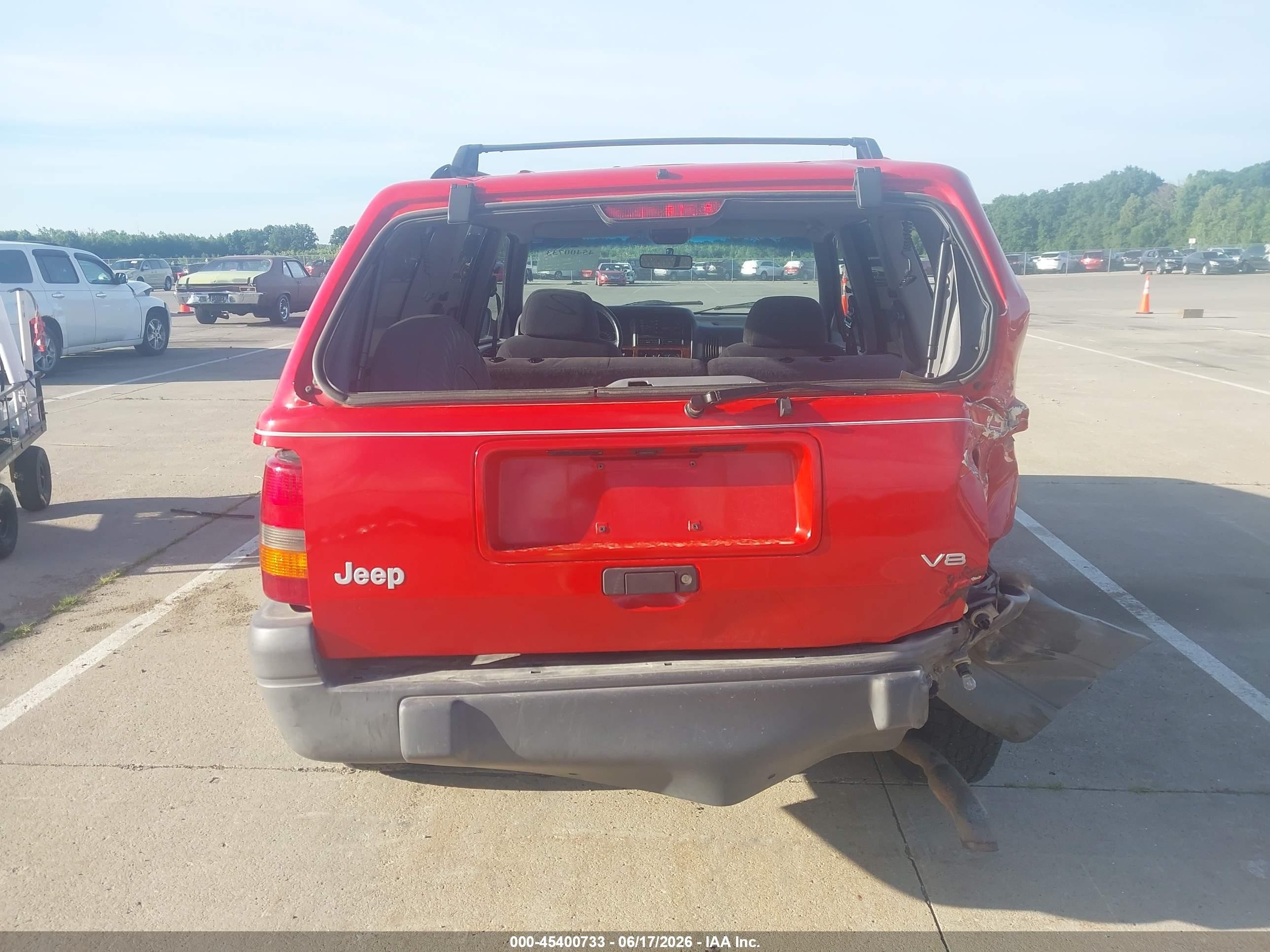 1996 Jeep Grand Cherokee Laredo Red vin: 1J4GZ58Y6TC329150