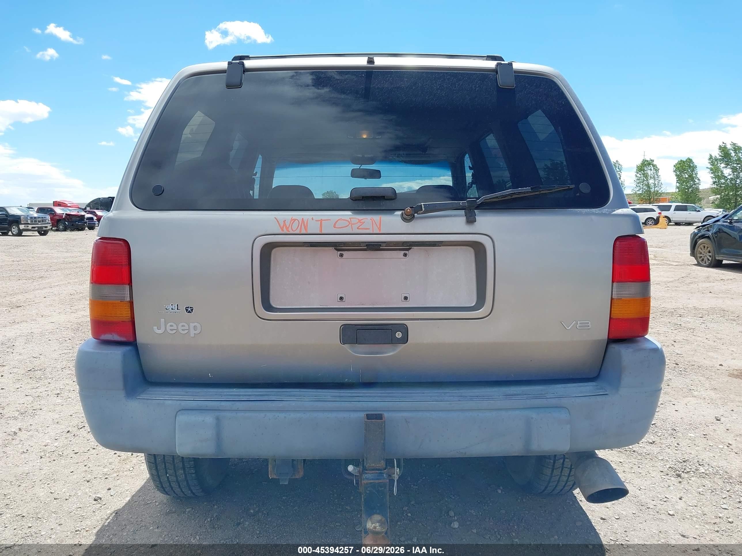 1997 Jeep Grand Cherokee Laredo/tsi Gold vin: 1J4GZ58Y8VC750063