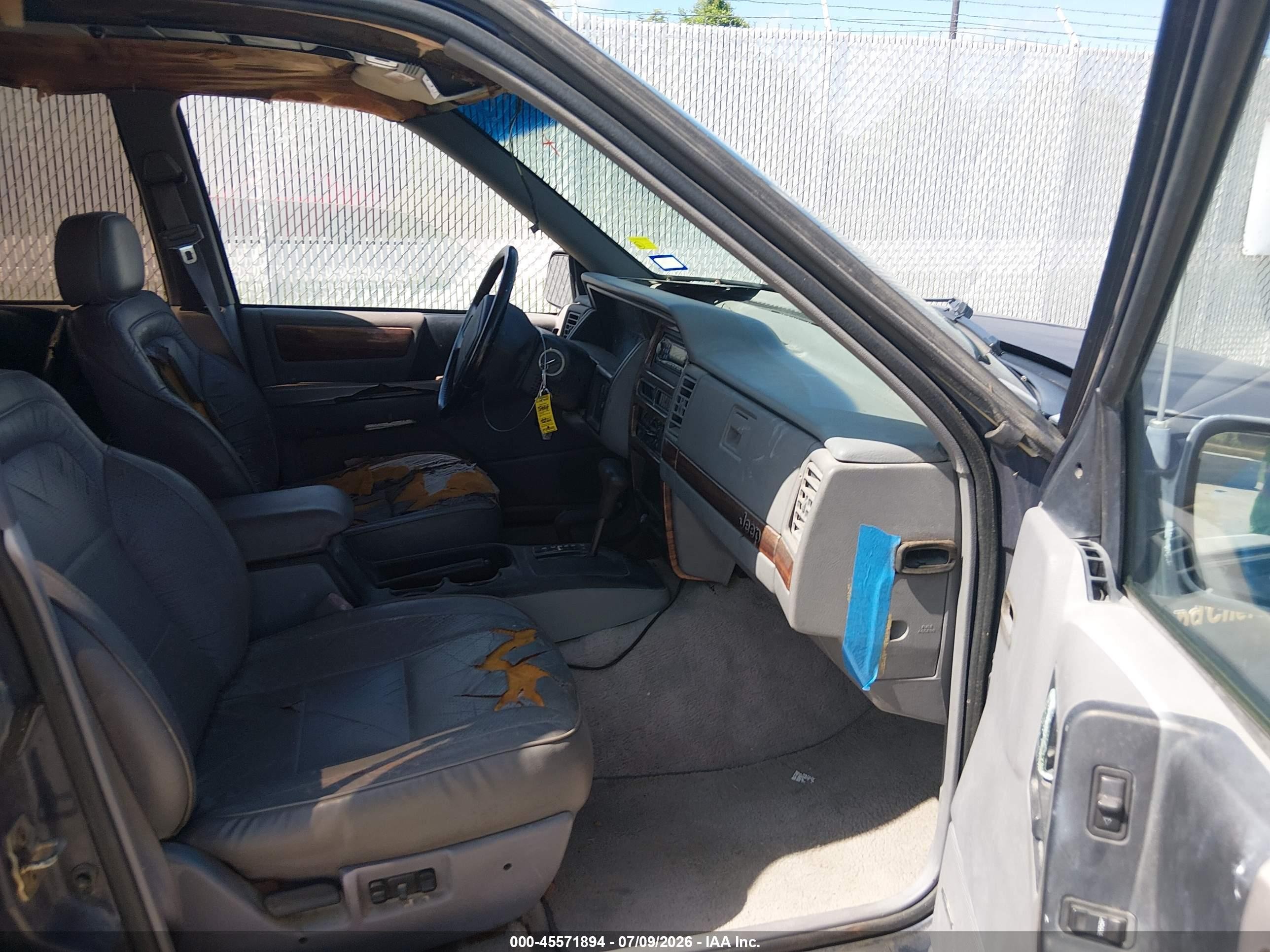 1993 Jeep Grand Cherokee Limited Blue vin: 1J4GZ78S4PC502371