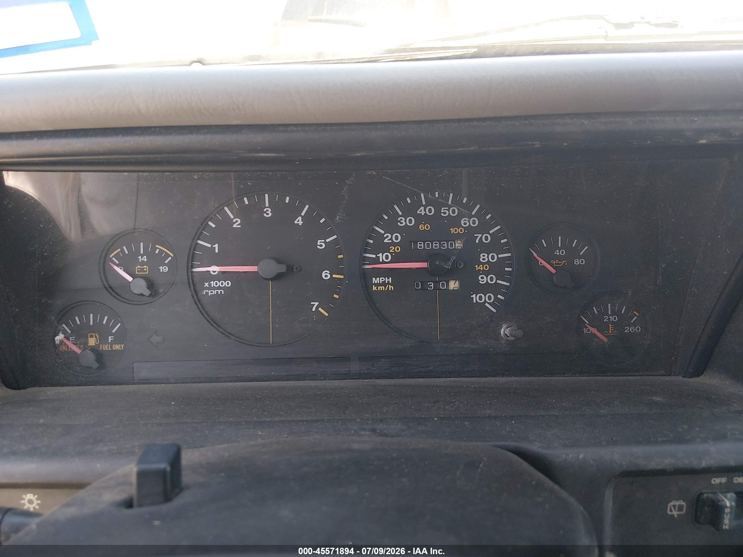 1993 Jeep Grand Cherokee Limited Blue vin: 1J4GZ78S4PC502371