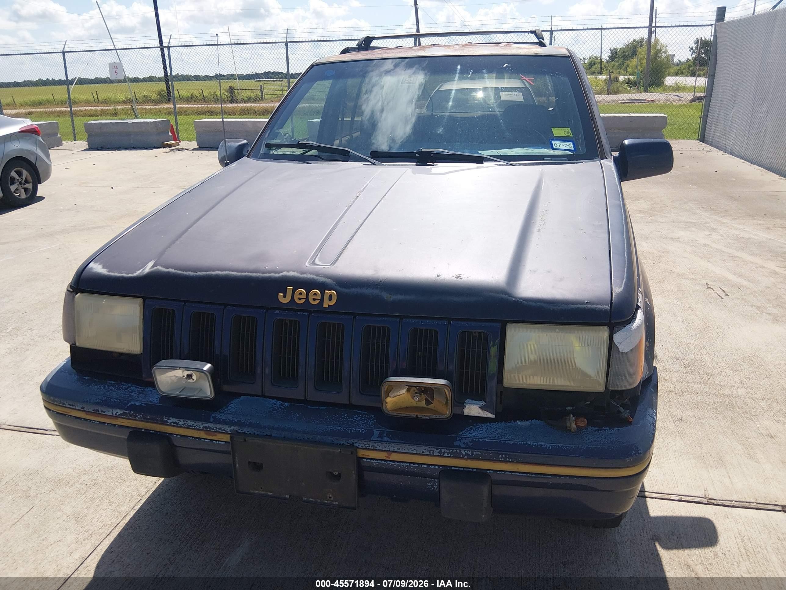 1993 Jeep Grand Cherokee Limited Blue vin: 1J4GZ78S4PC502371