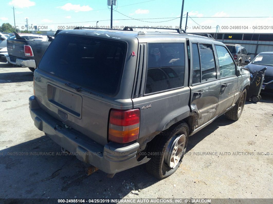 1996 Jeep Grand Cherokee Limited Gray vin: 1J4GZ78S5TC403665
