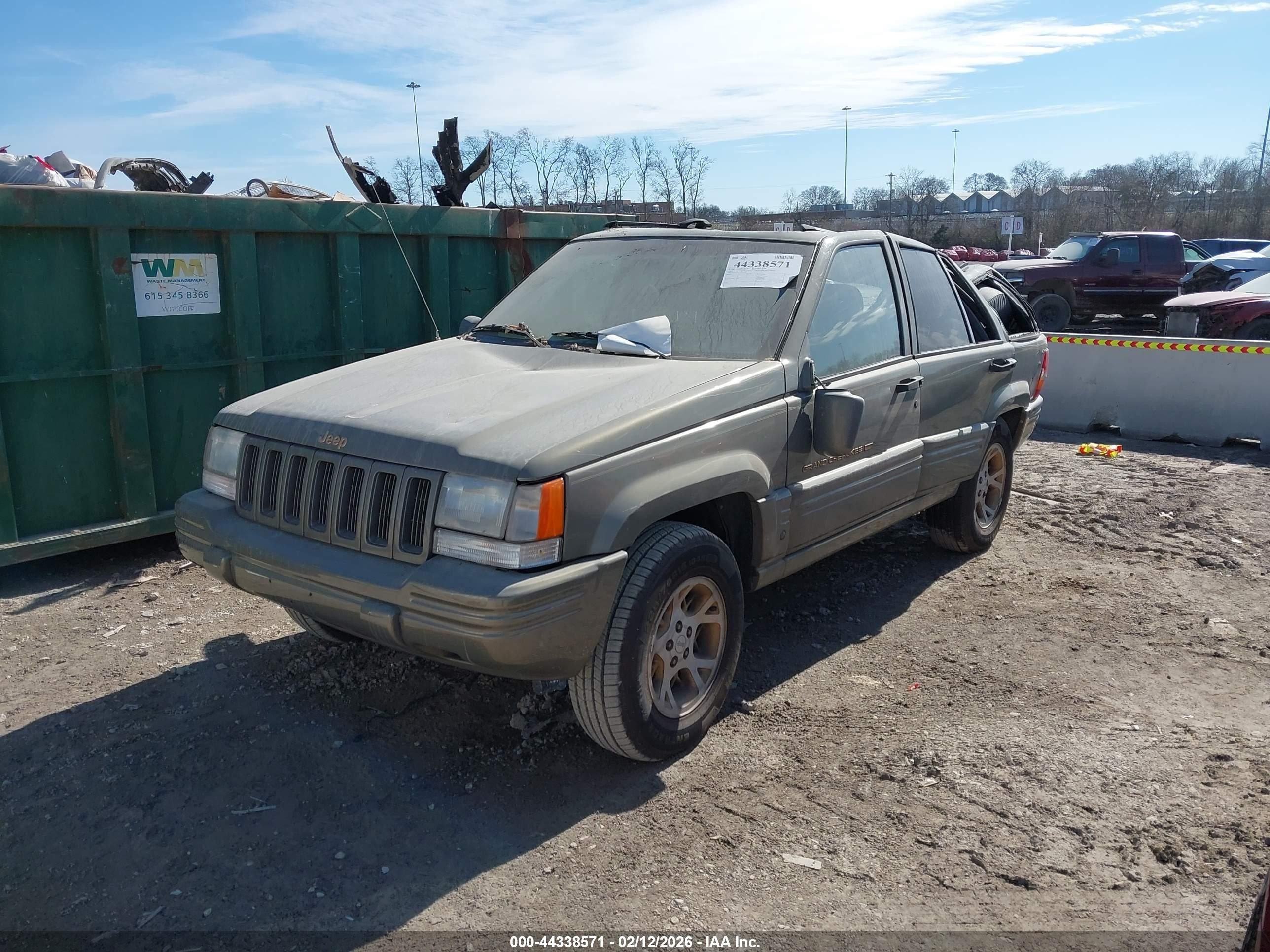1997 Jeep Grand Cherokee Limited Brown vin: 1J4GZ78S5VC595690