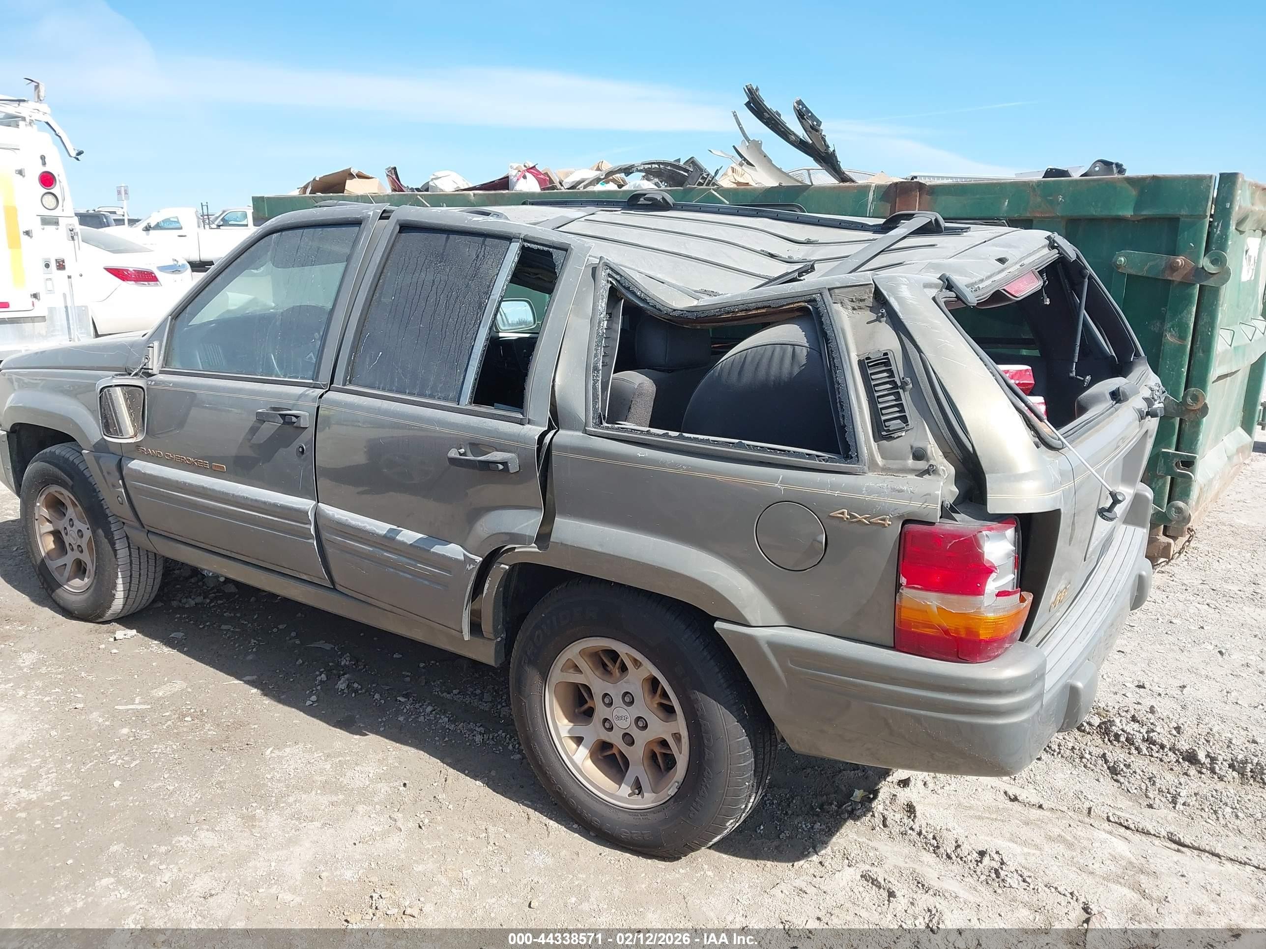 1997 Jeep Grand Cherokee Limited Brown vin: 1J4GZ78S5VC595690