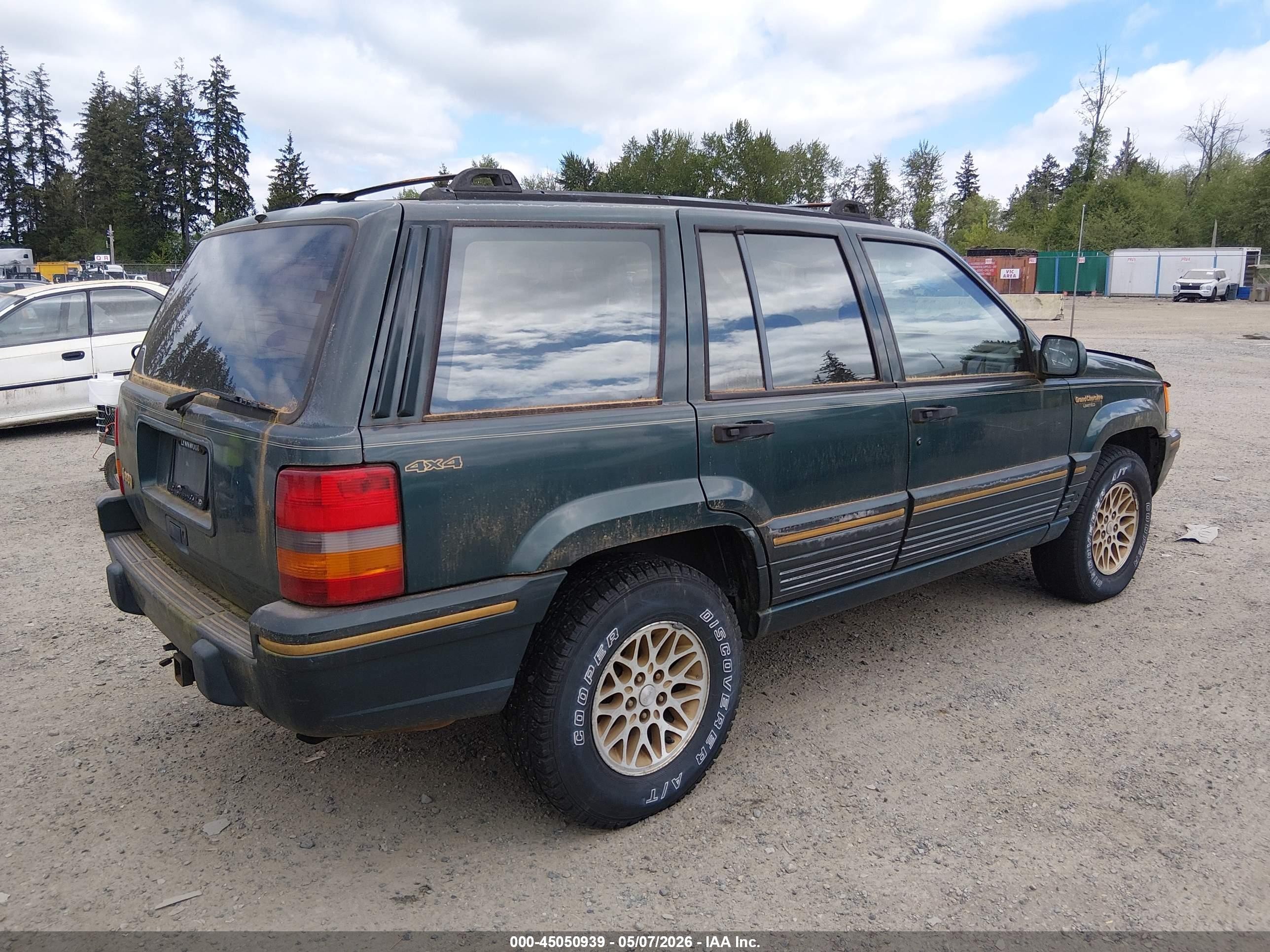 1994 Jeep Grand Cherokee Limited Зеленый vin: 1J4GZ78S7RC101383