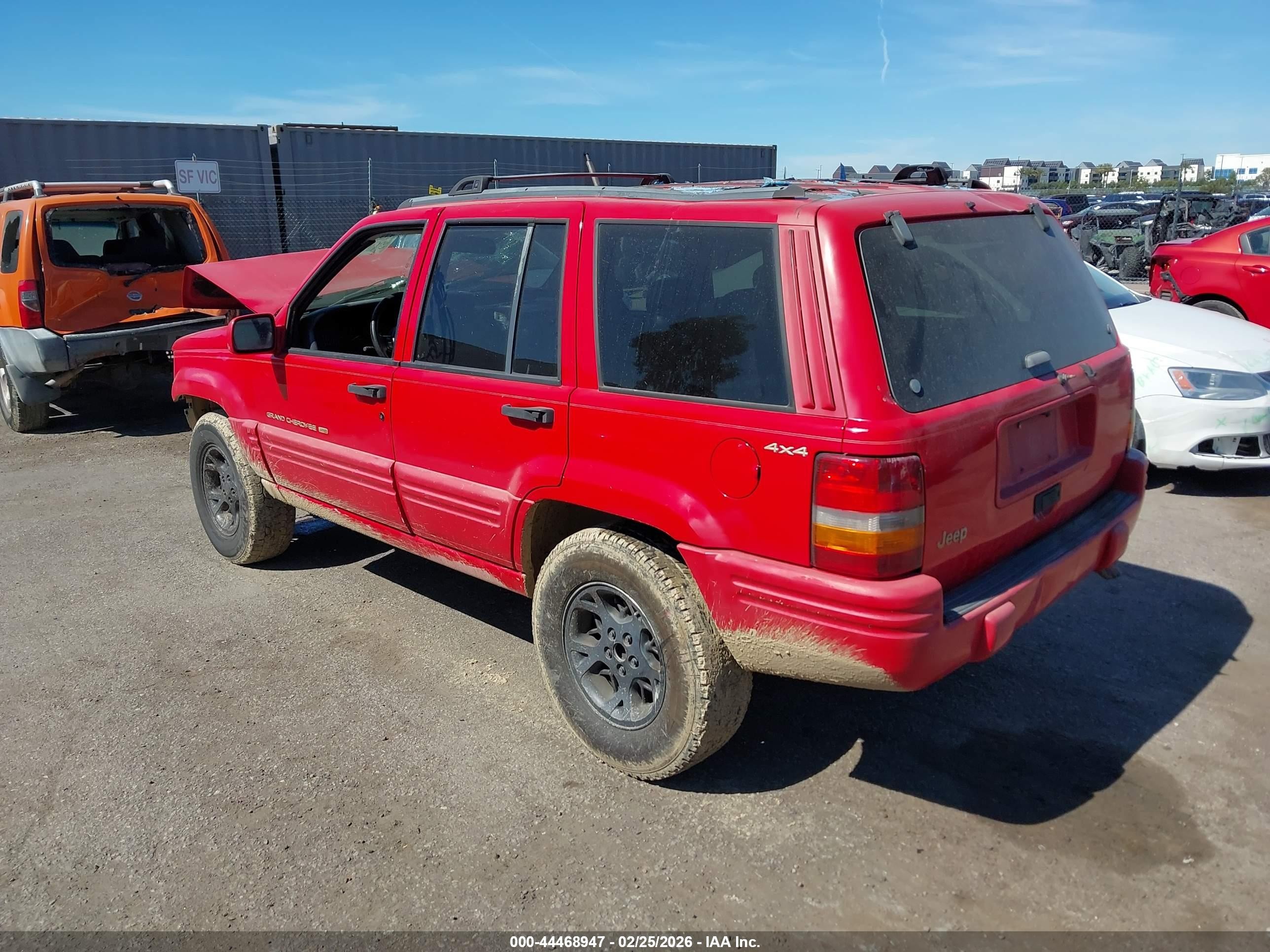 1996 Jeep Grand Cherokee Limited Red vin: 1J4GZ78S7TC166046