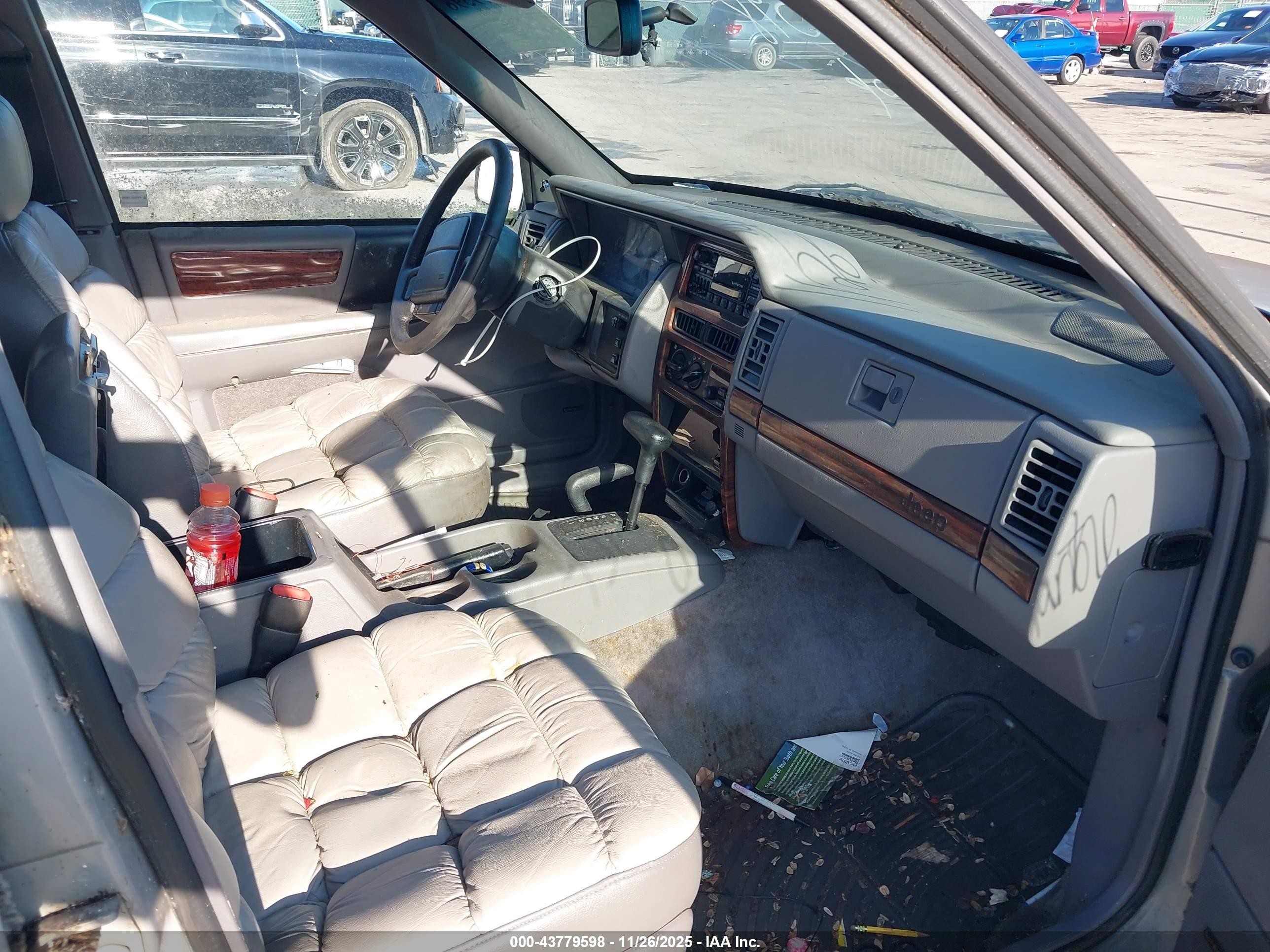 1995 Jeep Grand Cherokee Limited/orvis Silver vin: 1J4GZ78S8SC575493