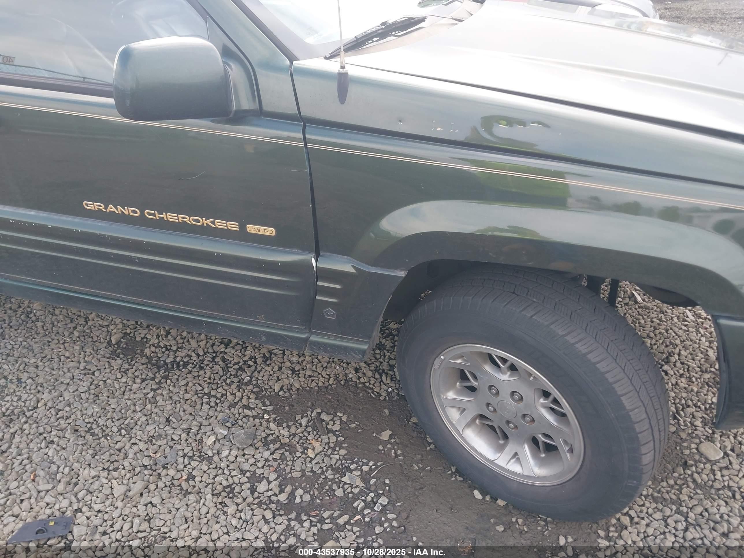 1996 Jeep Grand Cherokee Limited Green vin: 1J4GZ78Y0TC163378