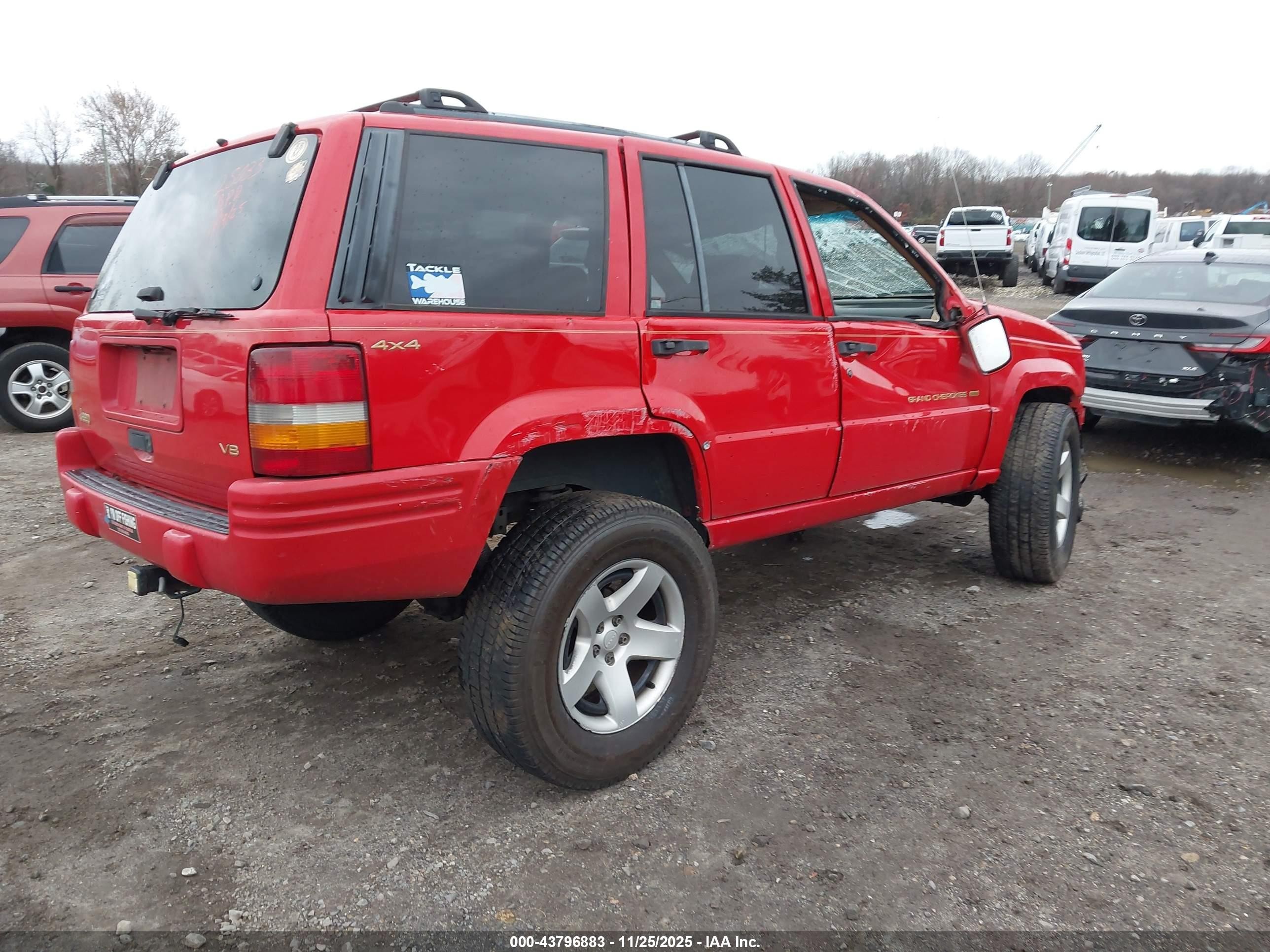 1996 Jeep Grand Cherokee Limited Red vin: 1J4GZ78Y0TC382597